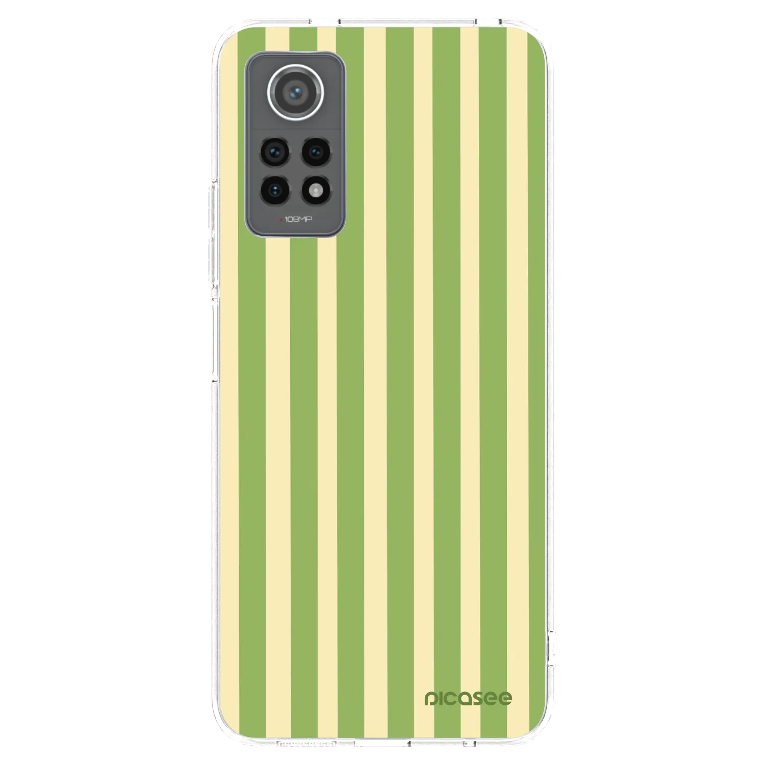 Picasee silikonový průhledný obal pro Xiaomi Redmi Note 12 Pro 4G - Lines Matcha