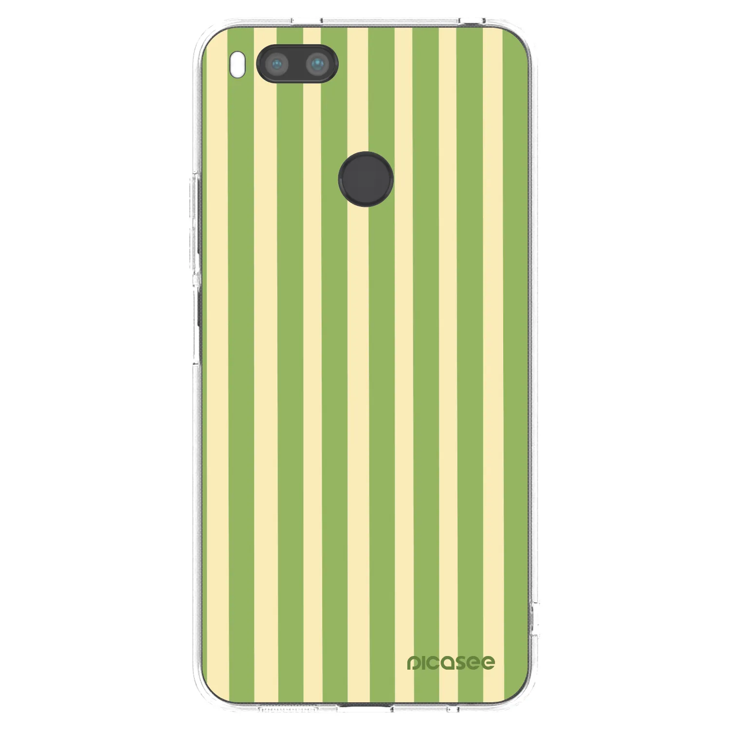 Picasee silikonový průhledný obal pro Xiaomi Mi A1 Global - Lines Matcha