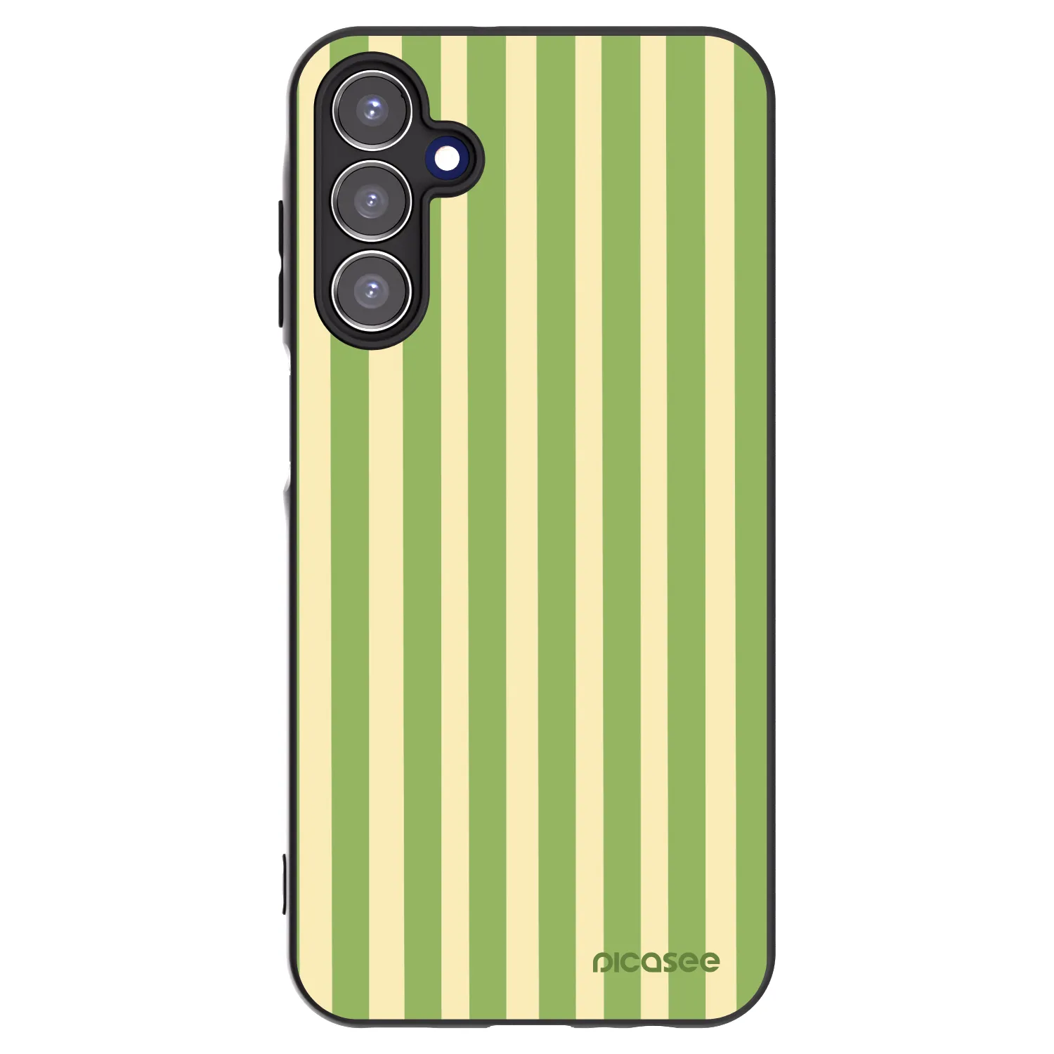 Picasee silikonový černý obal pro Samsung Galaxy A15 A155F 4G - Lines Matcha