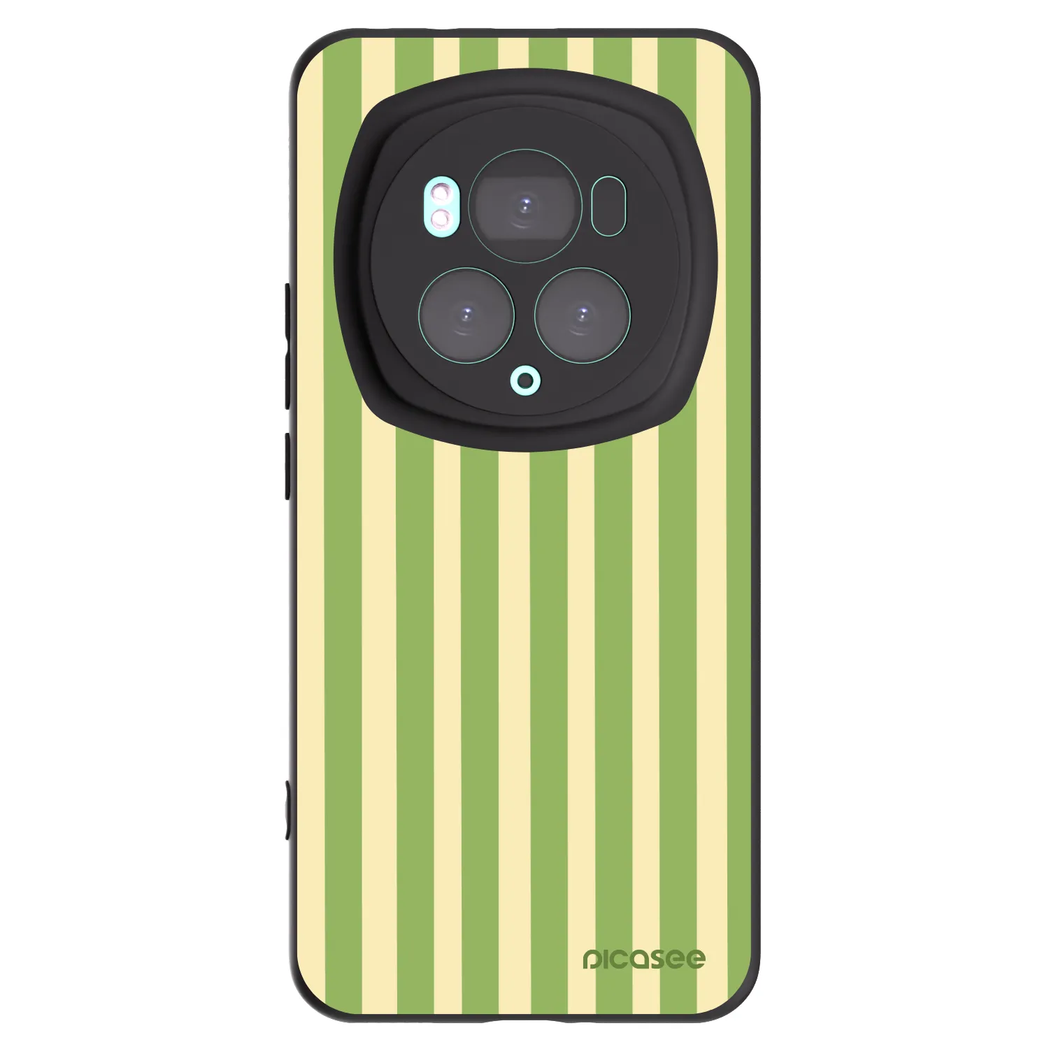 Picasee silikonový černý obal pro Honor Magic6 Pro - Lines Matcha