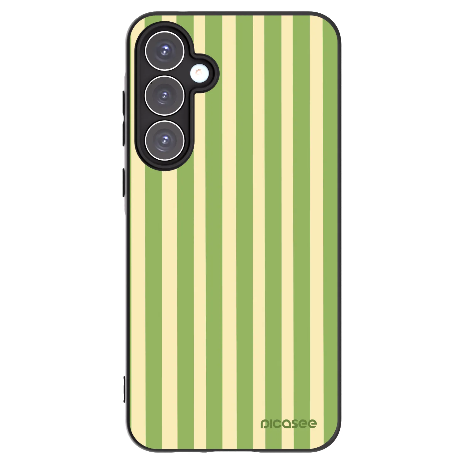 Picasee silikonový černý obal pro Samsung Galaxy A55 5G A556B - Lines Matcha