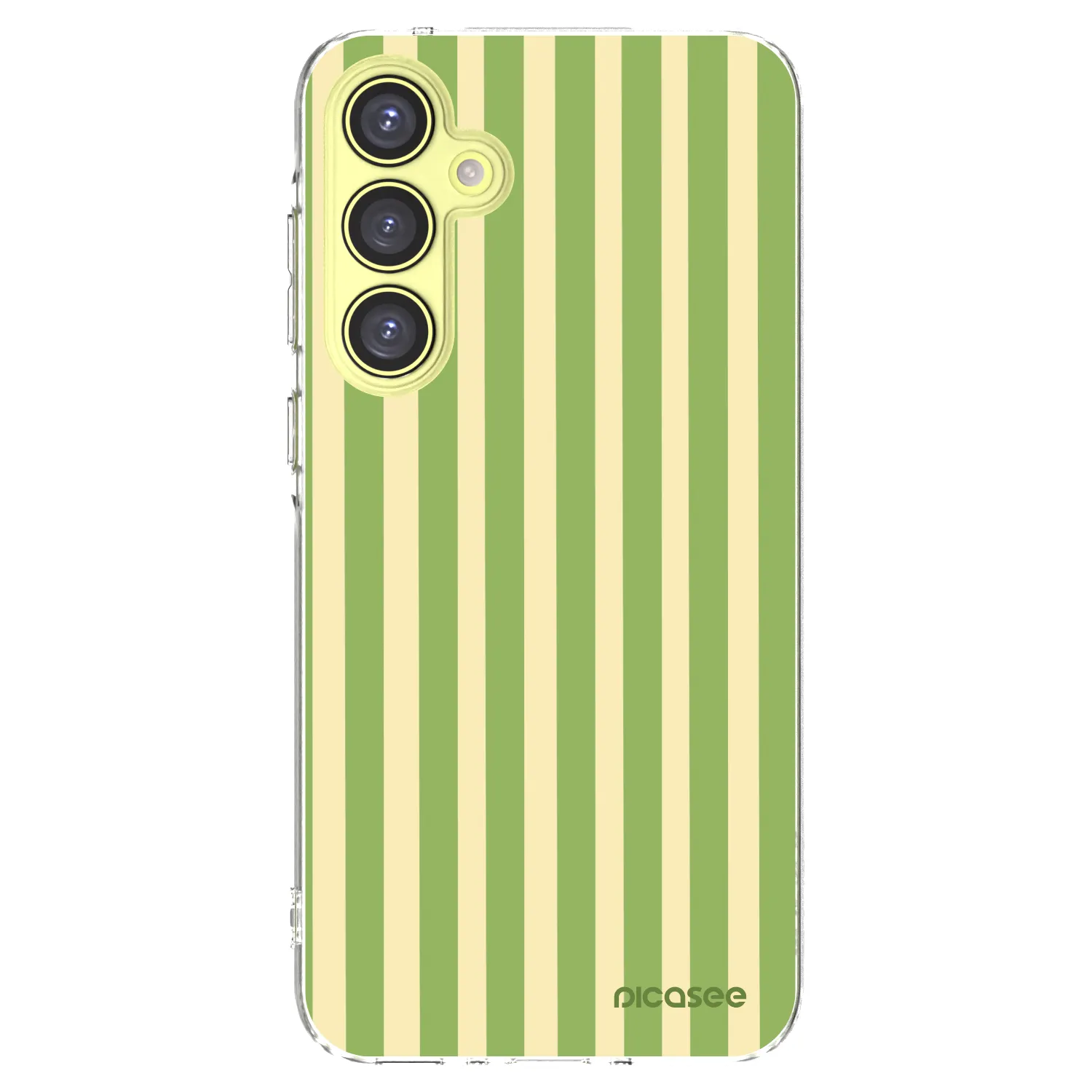 Picasee silikonový průhledný obal pro Samsung Galaxy A35 5G A356B - Lines Matcha