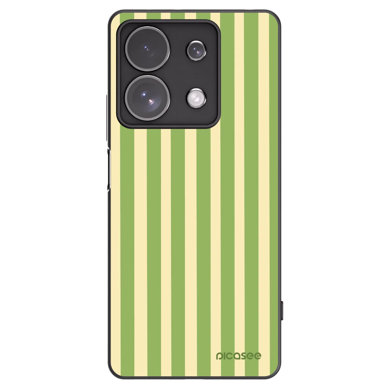 Picasee silikonový černý obal pro Xiaomi Redmi Note 13 Pro 4G - Lines Matcha