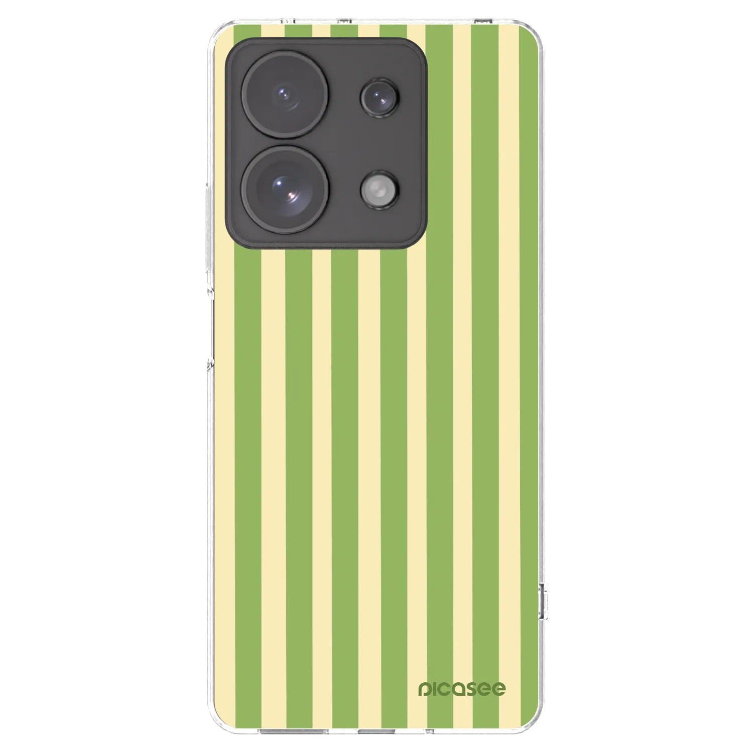 Picasee silikonový průhledný obal pro Xiaomi Redmi Note 13 Pro 4G - Lines Matcha