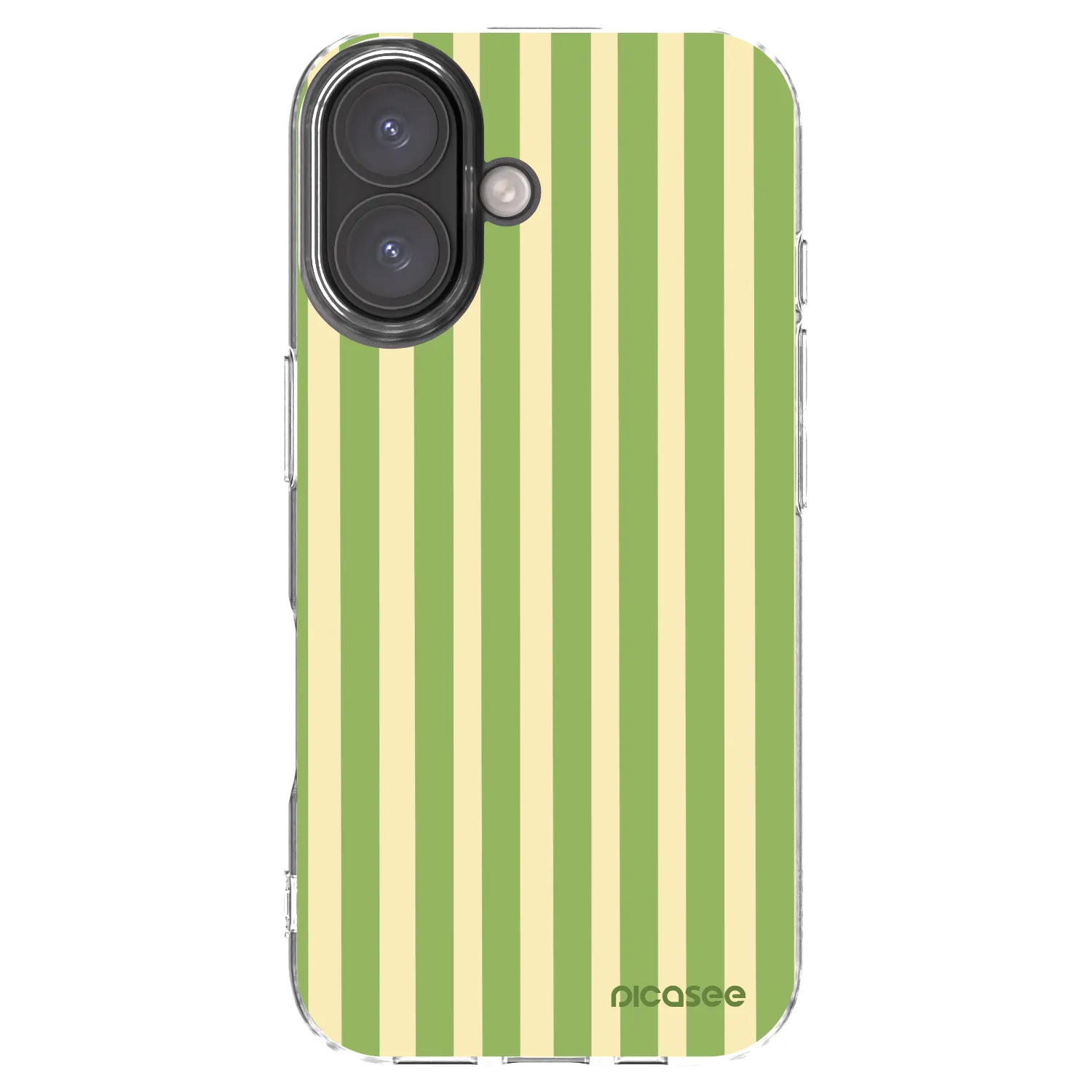 Picasee silikonový průhledný obal pro Apple iPhone 16 - Lines Matcha