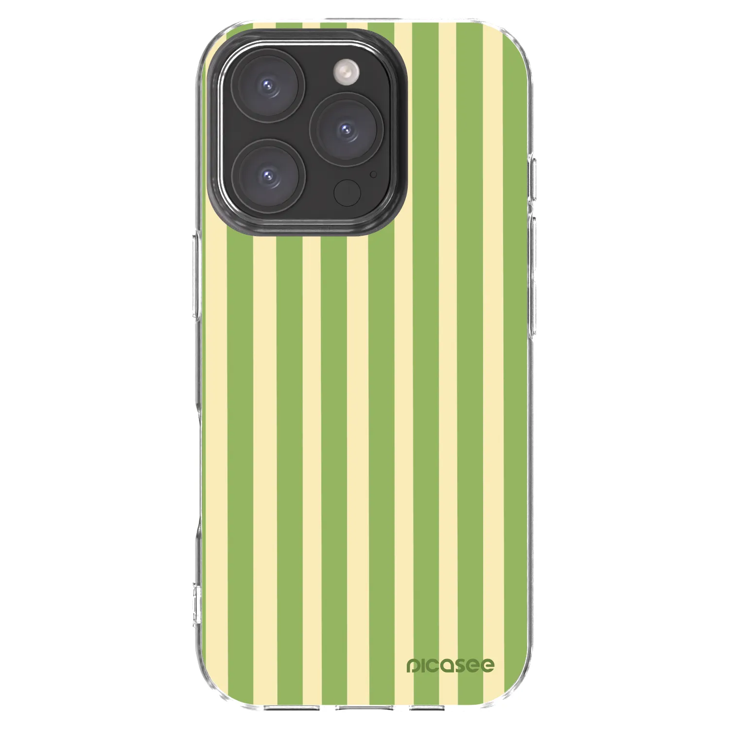 Picasee silikonový průhledný obal pro Apple iPhone 16 Pro - Lines Matcha