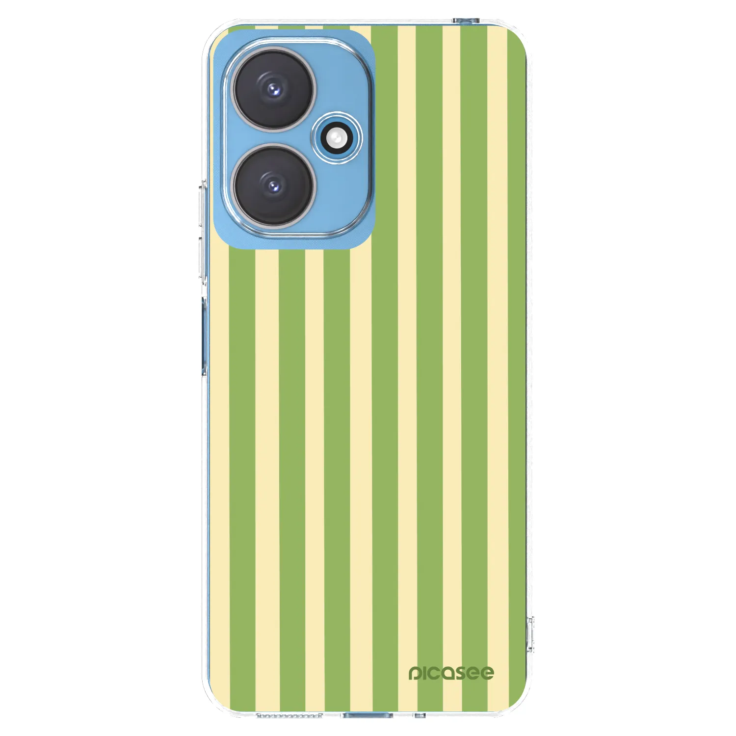 Picasee silikonový průhledný obal pro Xiaomi Redmi 13C 5G - Lines Matcha