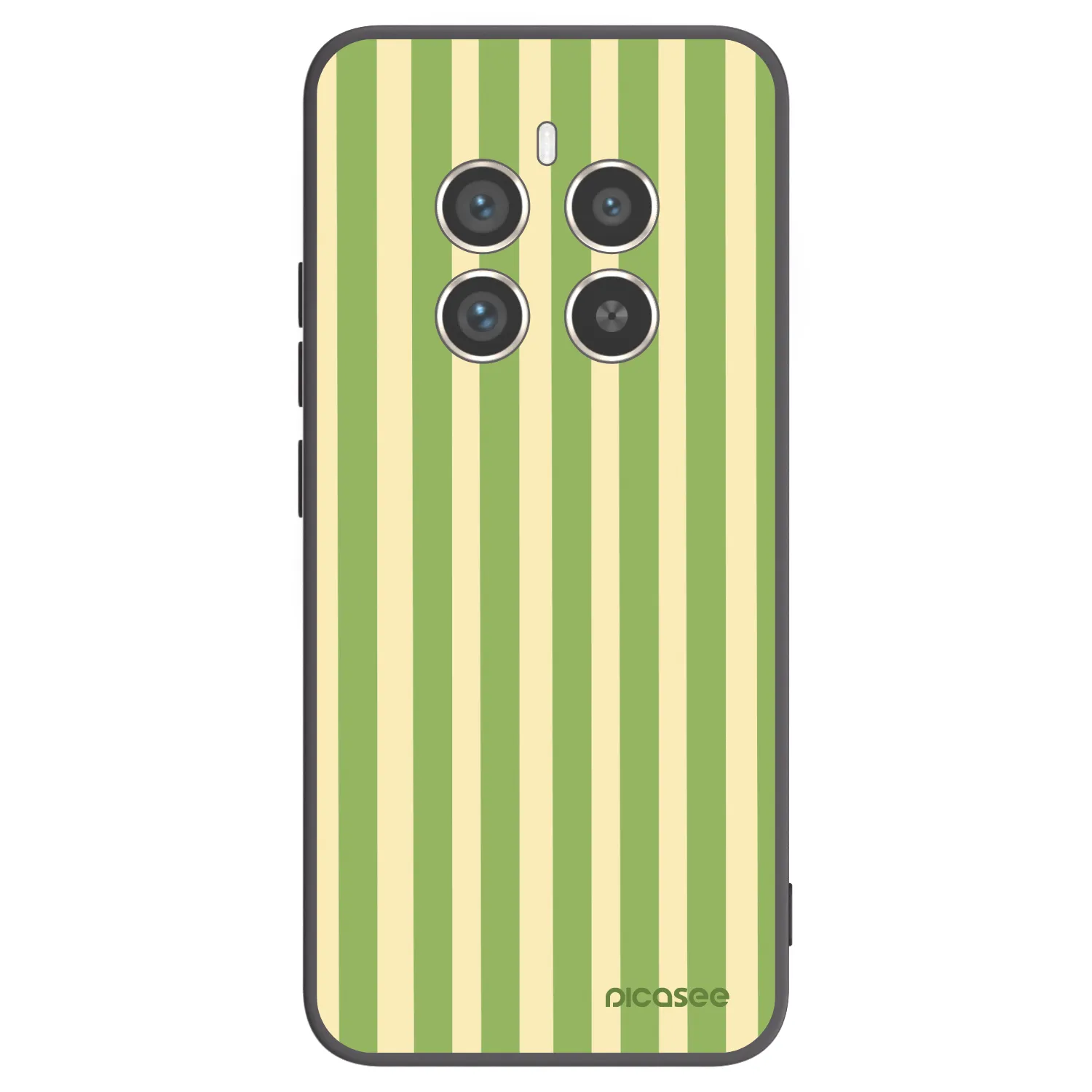 Picasee silikonový černý obal pro Realme 12 Pro 5G - Lines Matcha
