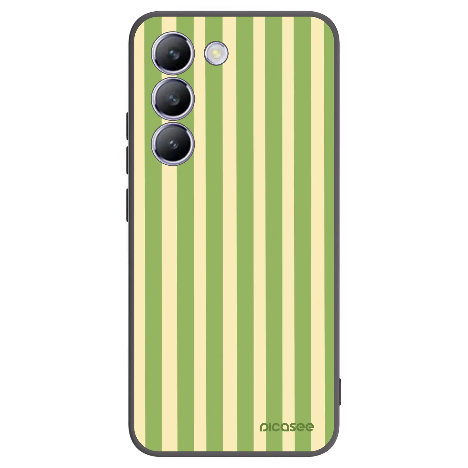 Picasee silikonový černý obal pro Vivo V40 SE 5G - Lines Matcha