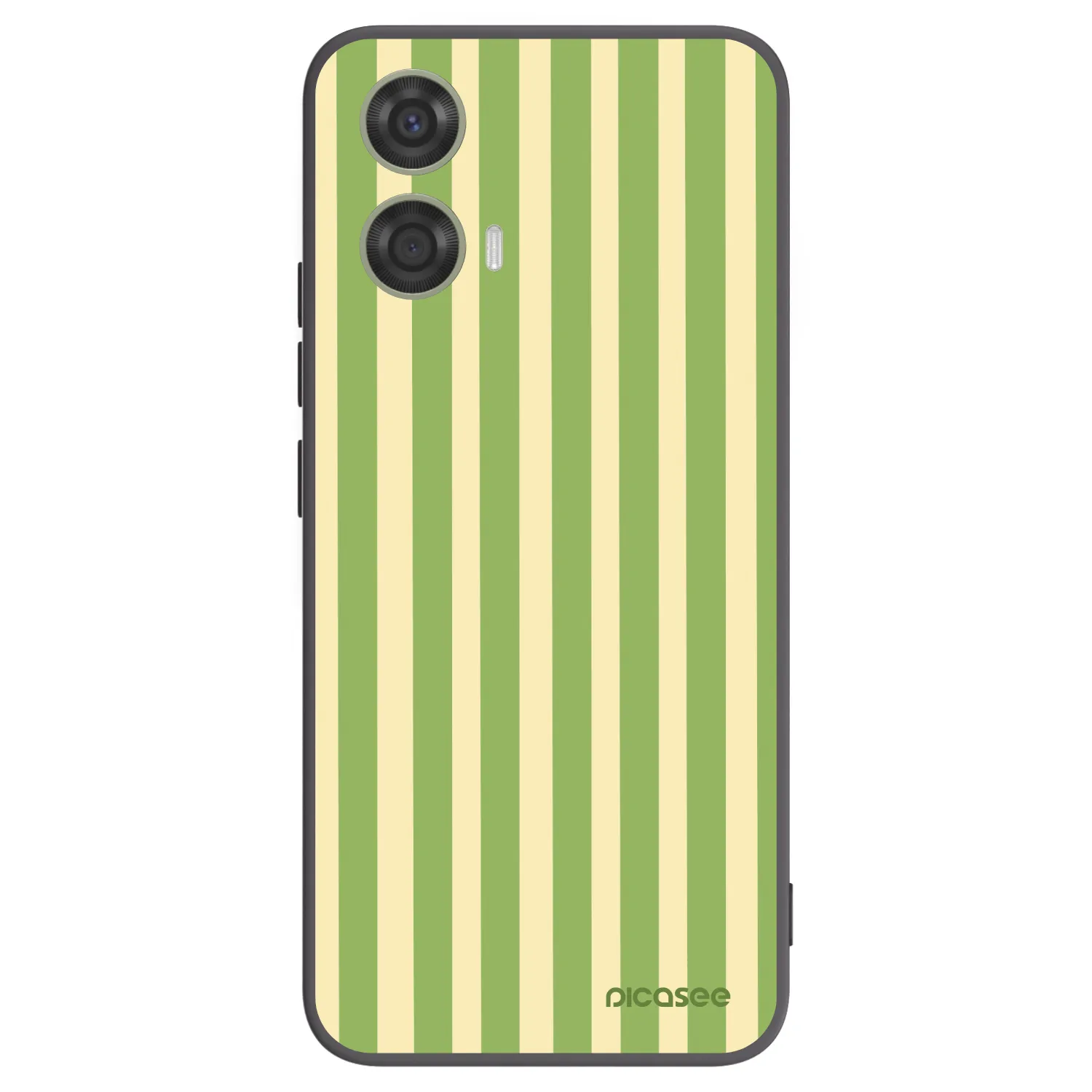 Picasee silikonový černý obal pro Motorola Moto G24 - Lines Matcha