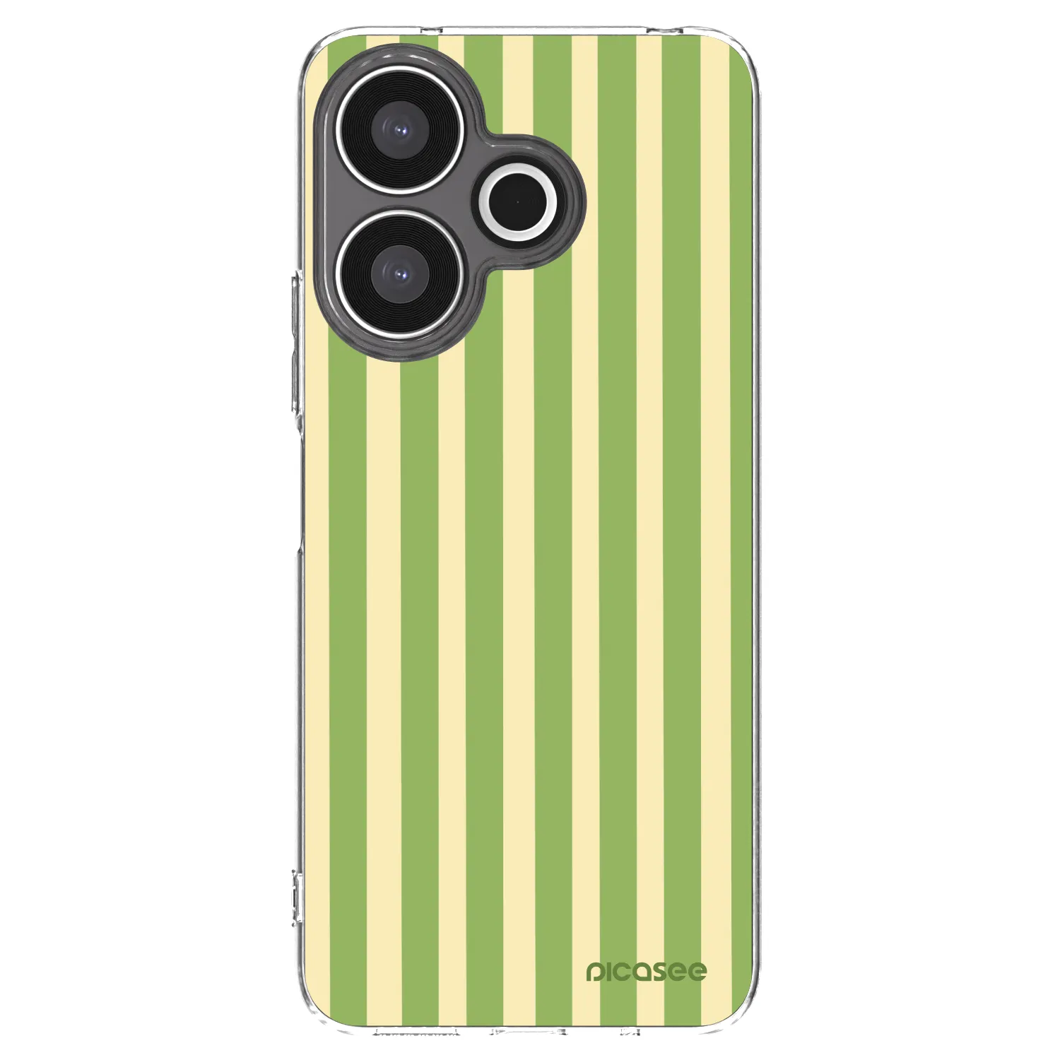Picasee silikonový průhledný obal pro Xiaomi Redmi 13 4G - Lines Matcha