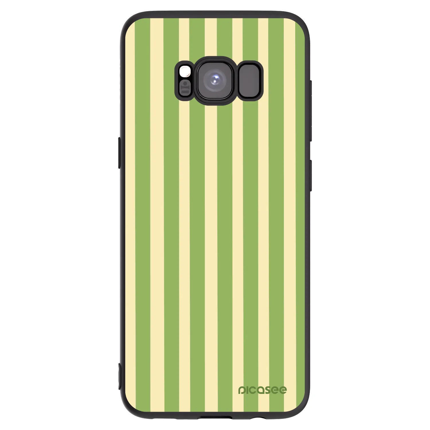 Picasee silikonový černý obal pro Samsung Galaxy S8 G950F - Lines Matcha