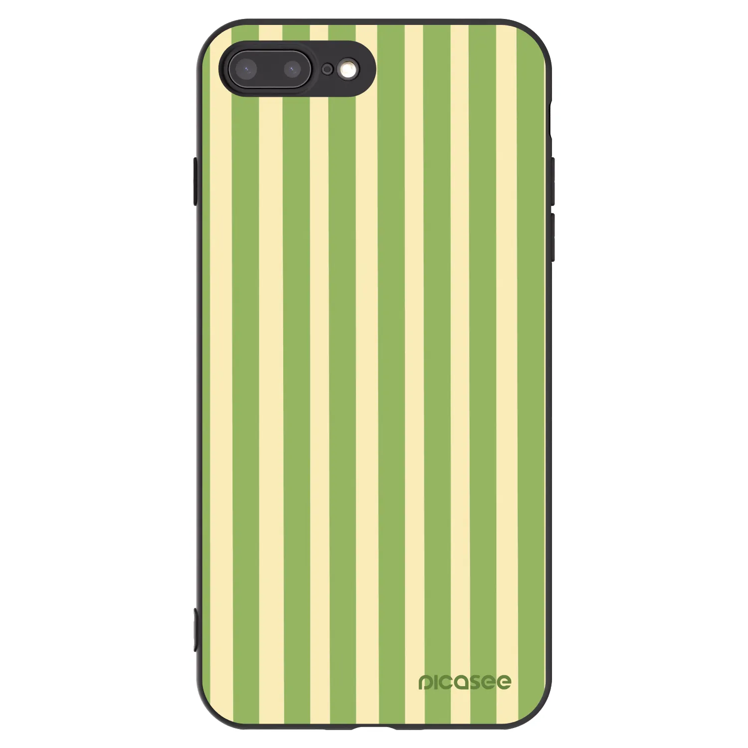 Picasee silikonový černý obal pro Apple iPhone 7 Plus - Lines Matcha