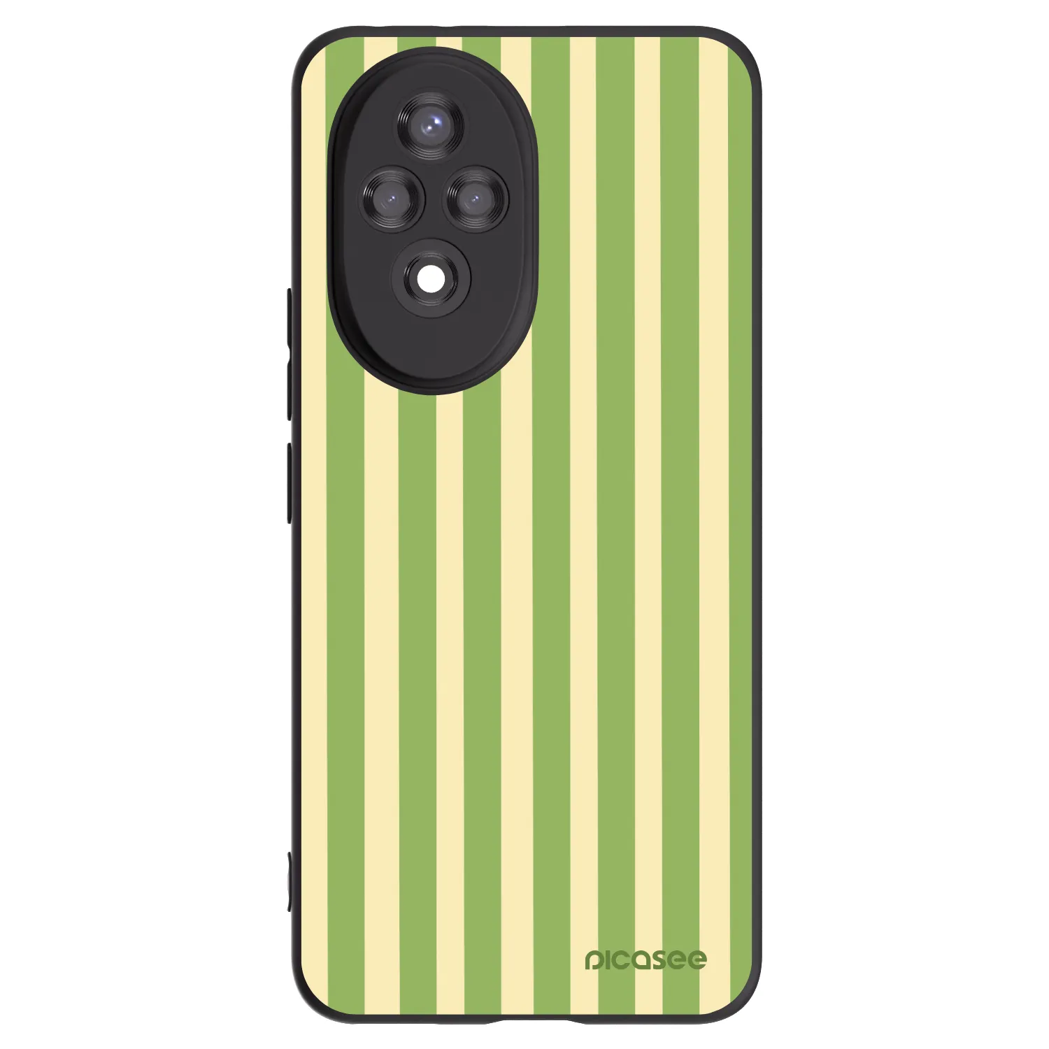 Picasee silikonový černý obal pro Honor 200 5G - Lines Matcha