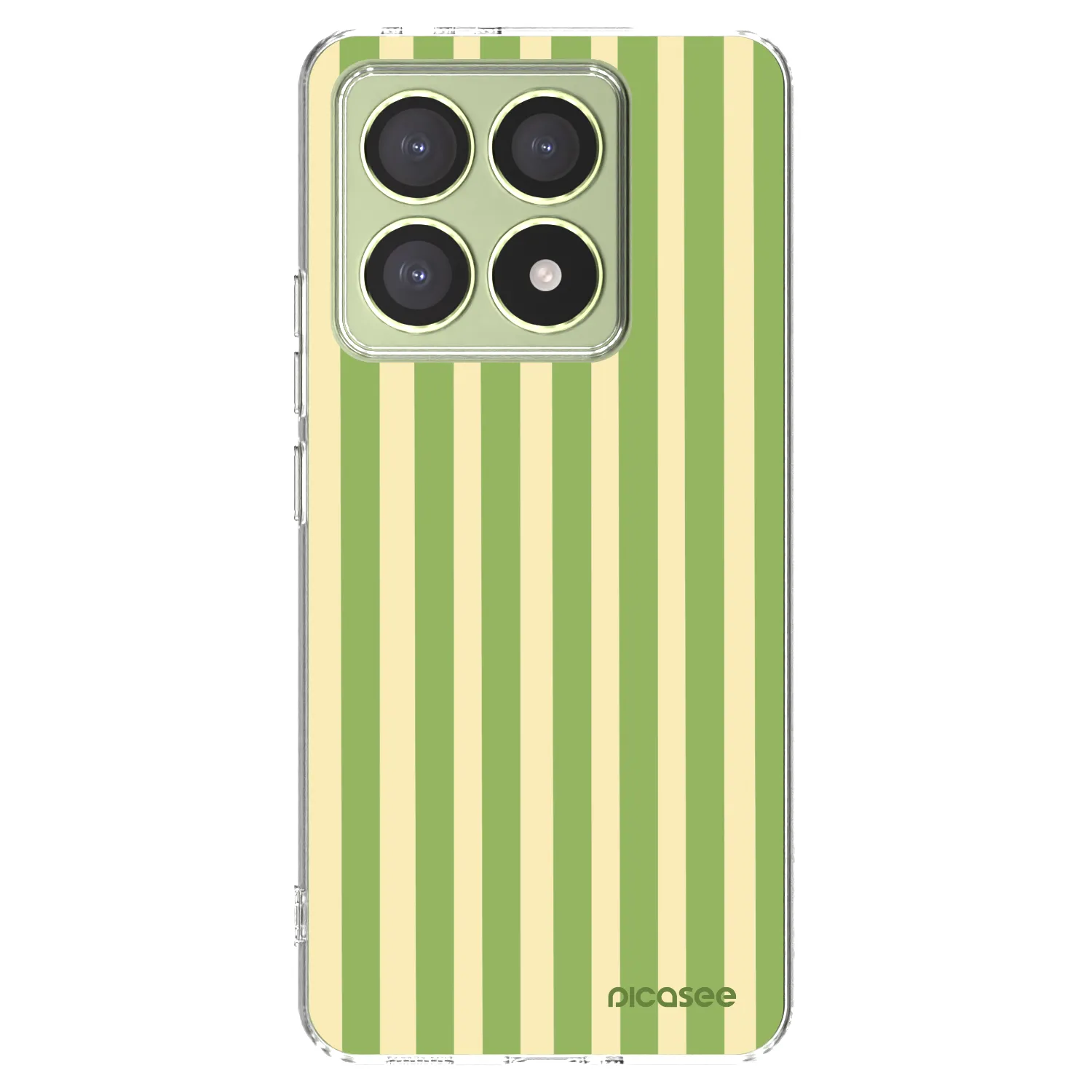 Picasee silikonový průhledný obal pro Xiaomi 14T - Lines Matcha