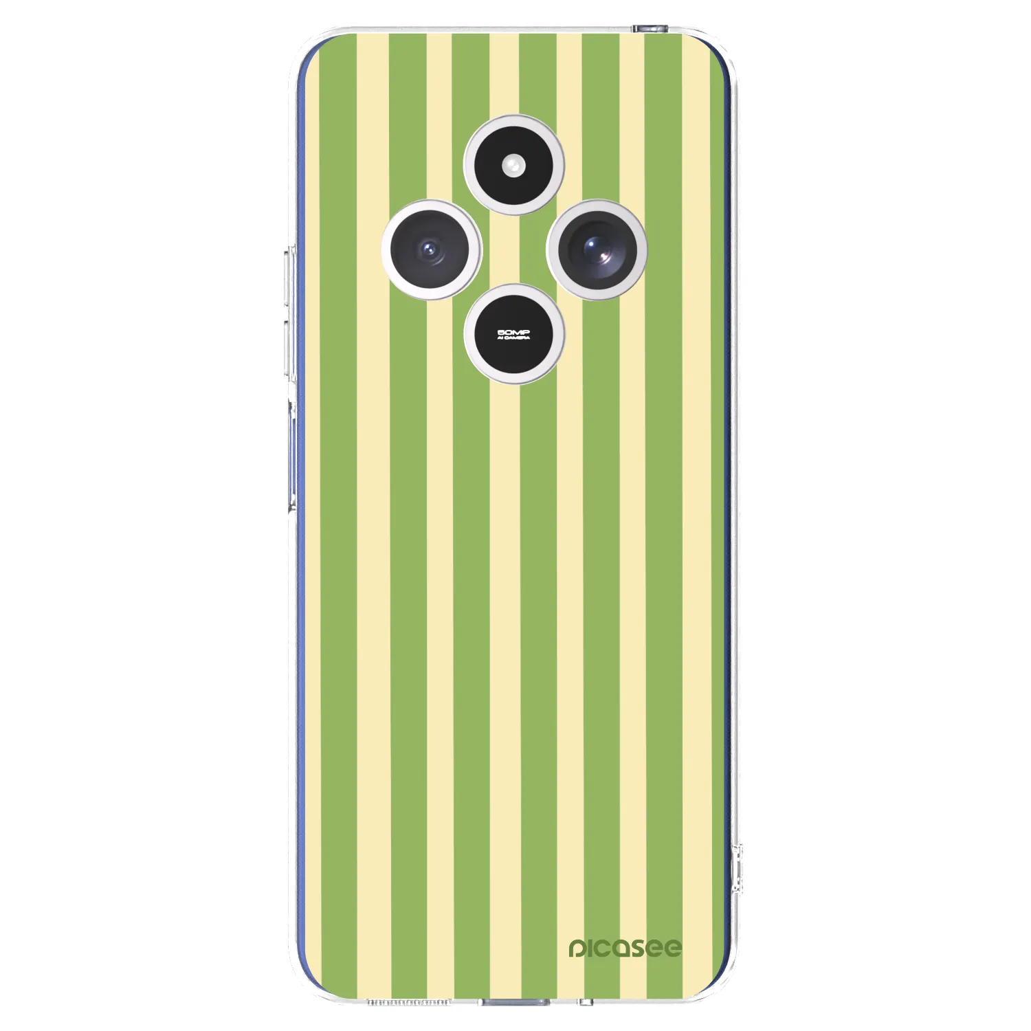 Picasee silikonový průhledný obal pro Xiaomi Redmi 14C - Lines Matcha