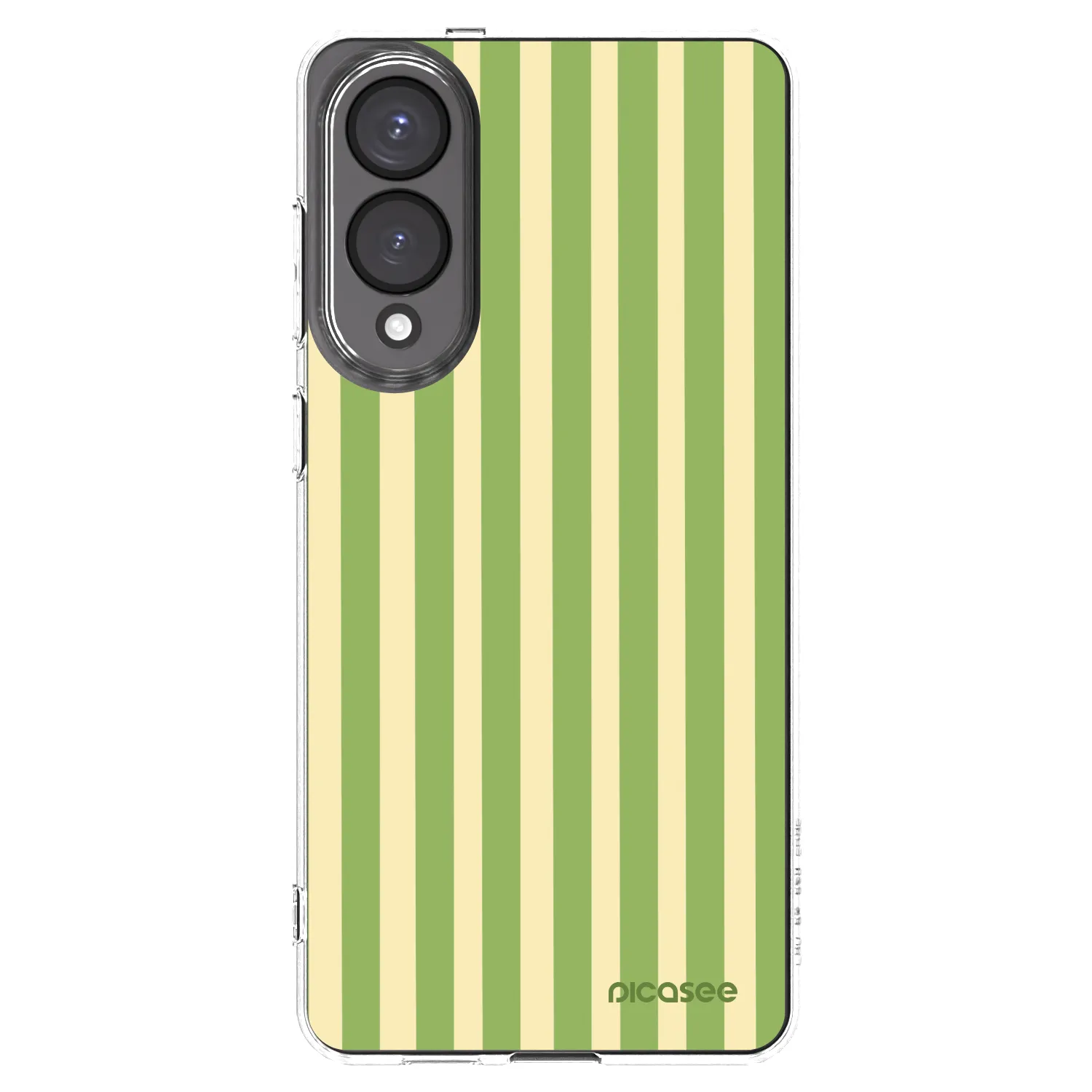 Picasee silikonový průhledný obal pro Samsung Galaxy S25 Edge 5G - Lines Matcha
