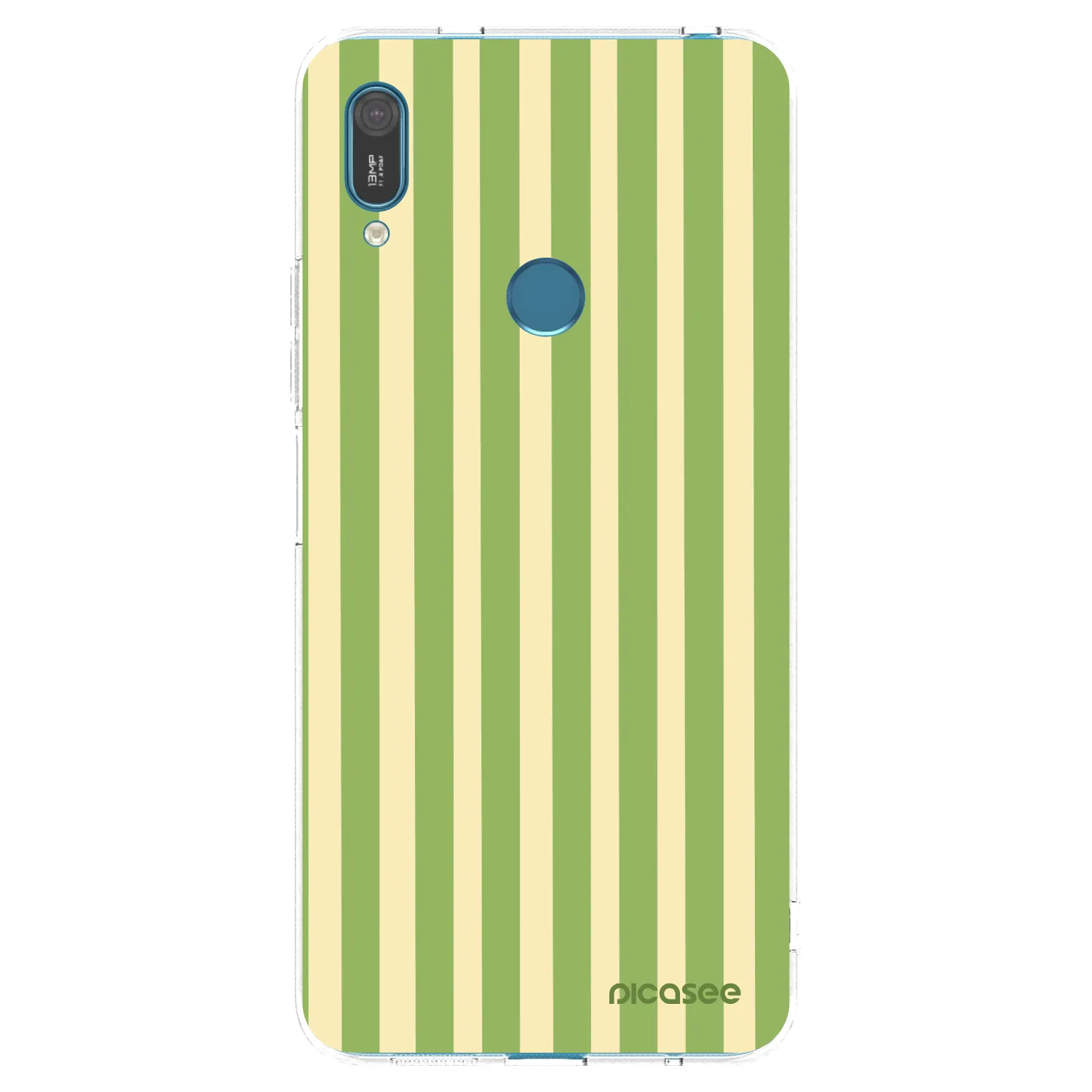 Picasee silikonový průhledný obal pro Huawei Y7 2019 - Lines Matcha