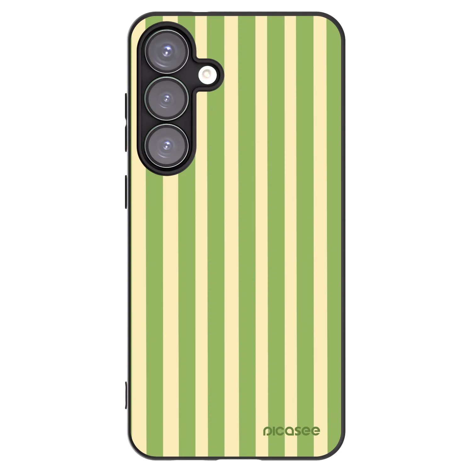 Picasee silikonový černý obal pro Samsung Galaxy S25+ 5G - Lines Matcha