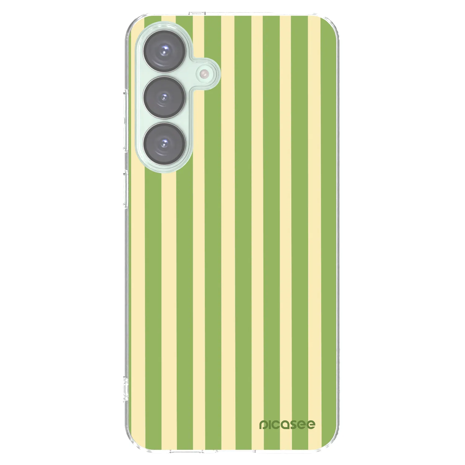 Picasee silikonový průhledný obal pro Samsung Galaxy S25+ 5G - Lines Matcha