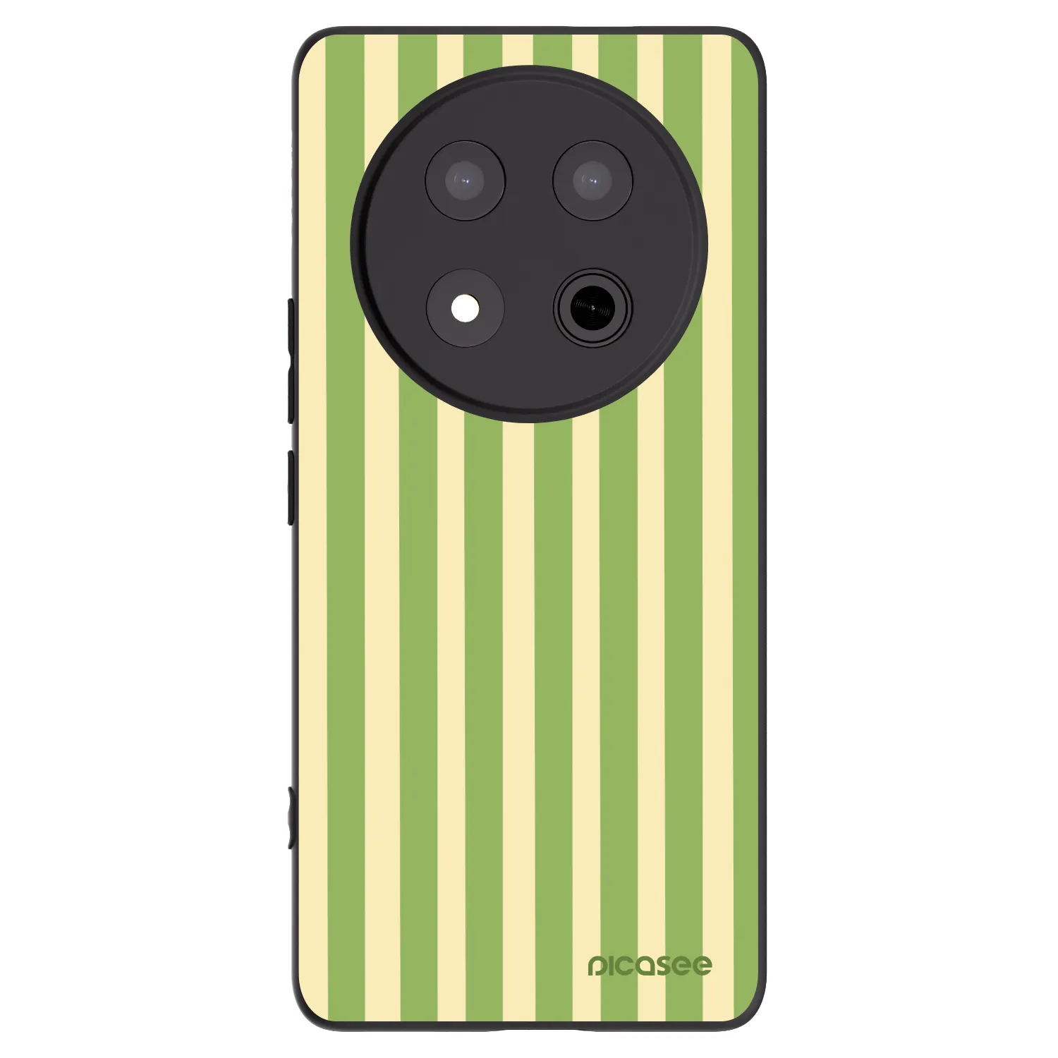 Picasee silikonový černý obal pro Honor Magic7 Lite 5G - Lines Matcha