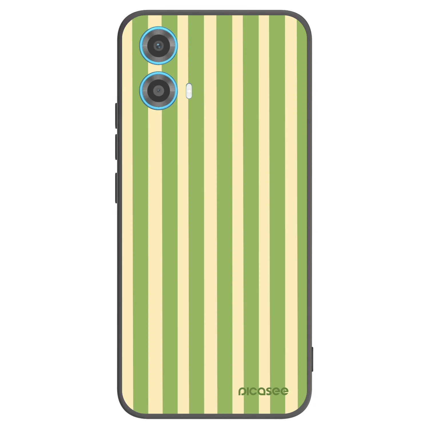 Picasee silikonový černý obal pro Motorola Moto G34 5G - Lines Matcha