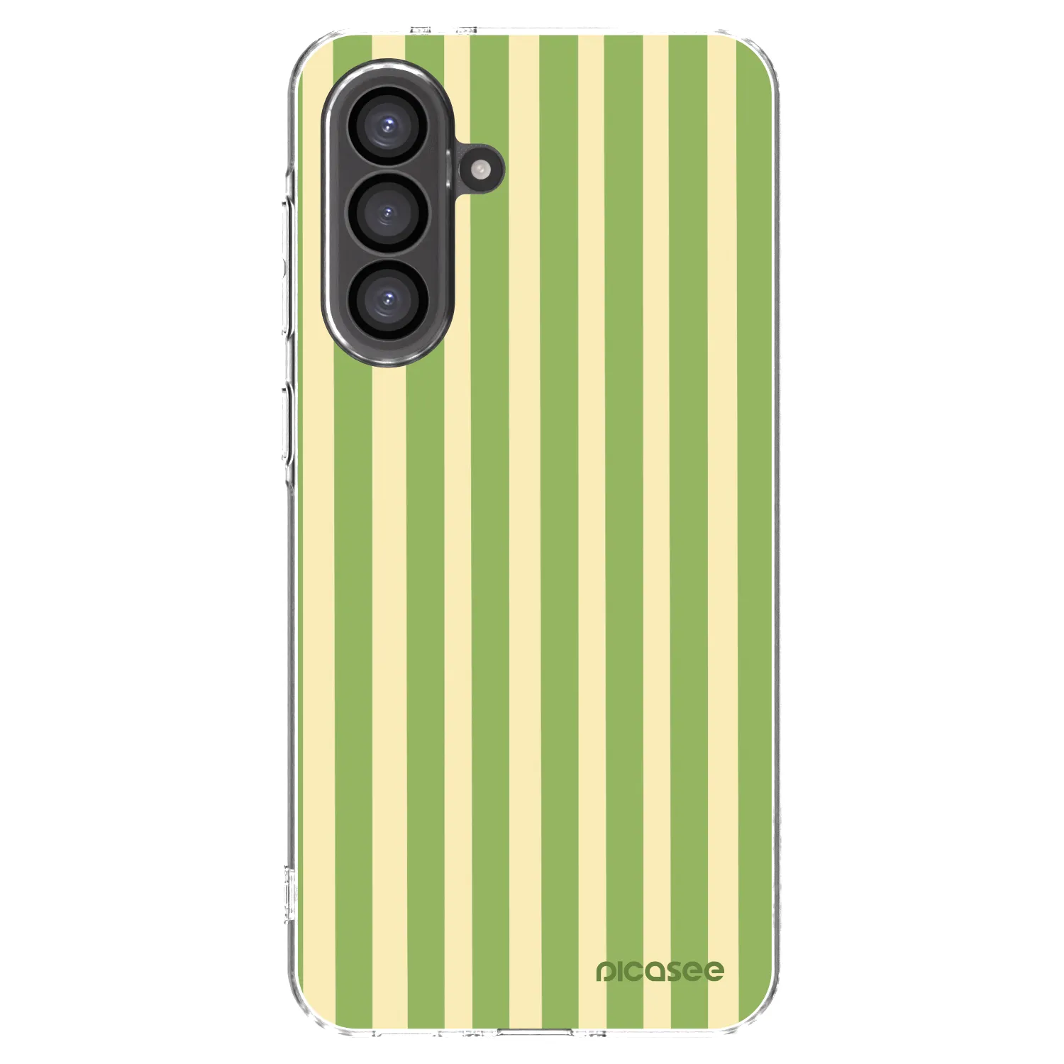 Picasee silikonový průhledný obal pro Samsung Galaxy A36 5G - Lines Matcha