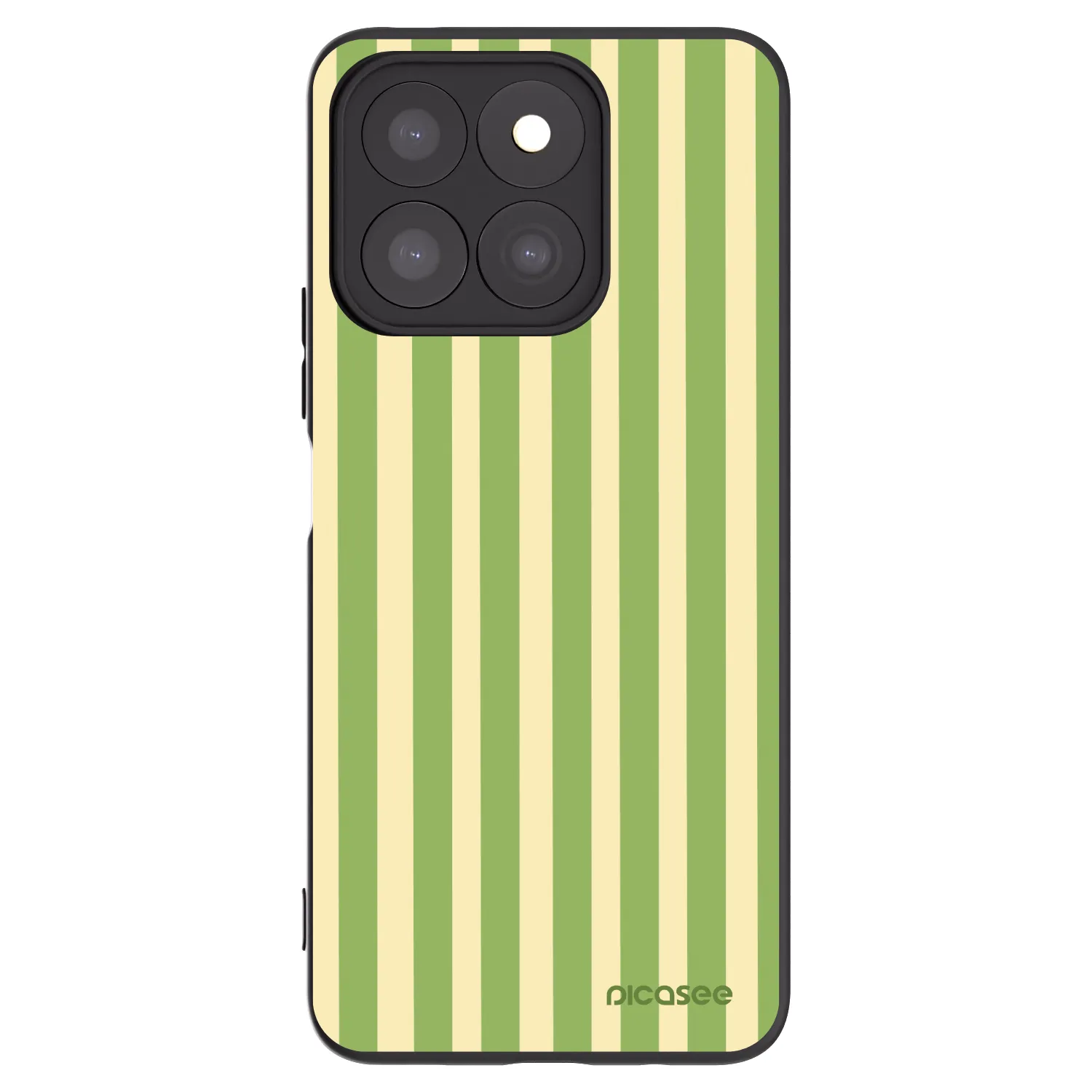 Picasee silikonový černý obal pro Honor X8c - Lines Matcha