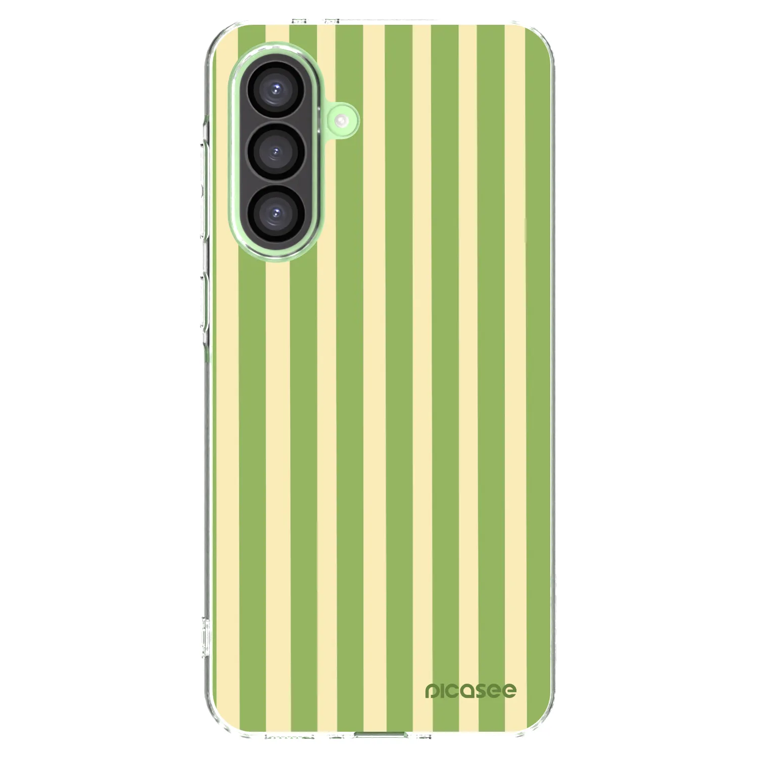 Picasee silikonový průhledný obal pro Samsung Galaxy A26 5G A266B - Lines Matcha
