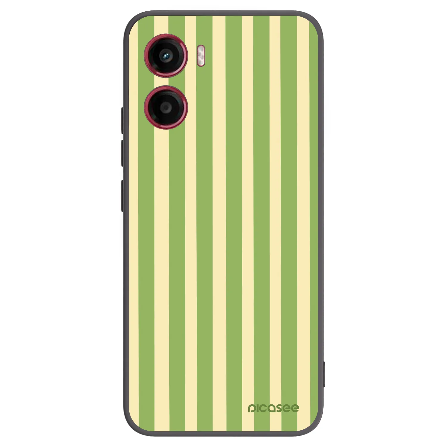 Picasee silikonový černý obal pro Motorola Moto G05 - Lines Matcha