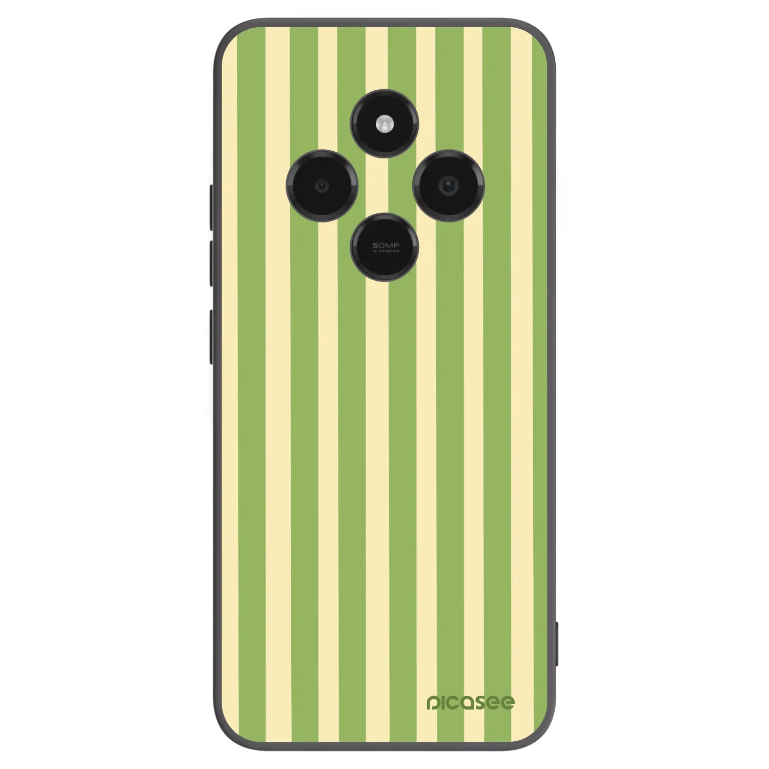 Picasee silikonový černý obal pro Xiaomi Poco C75 - Lines Matcha