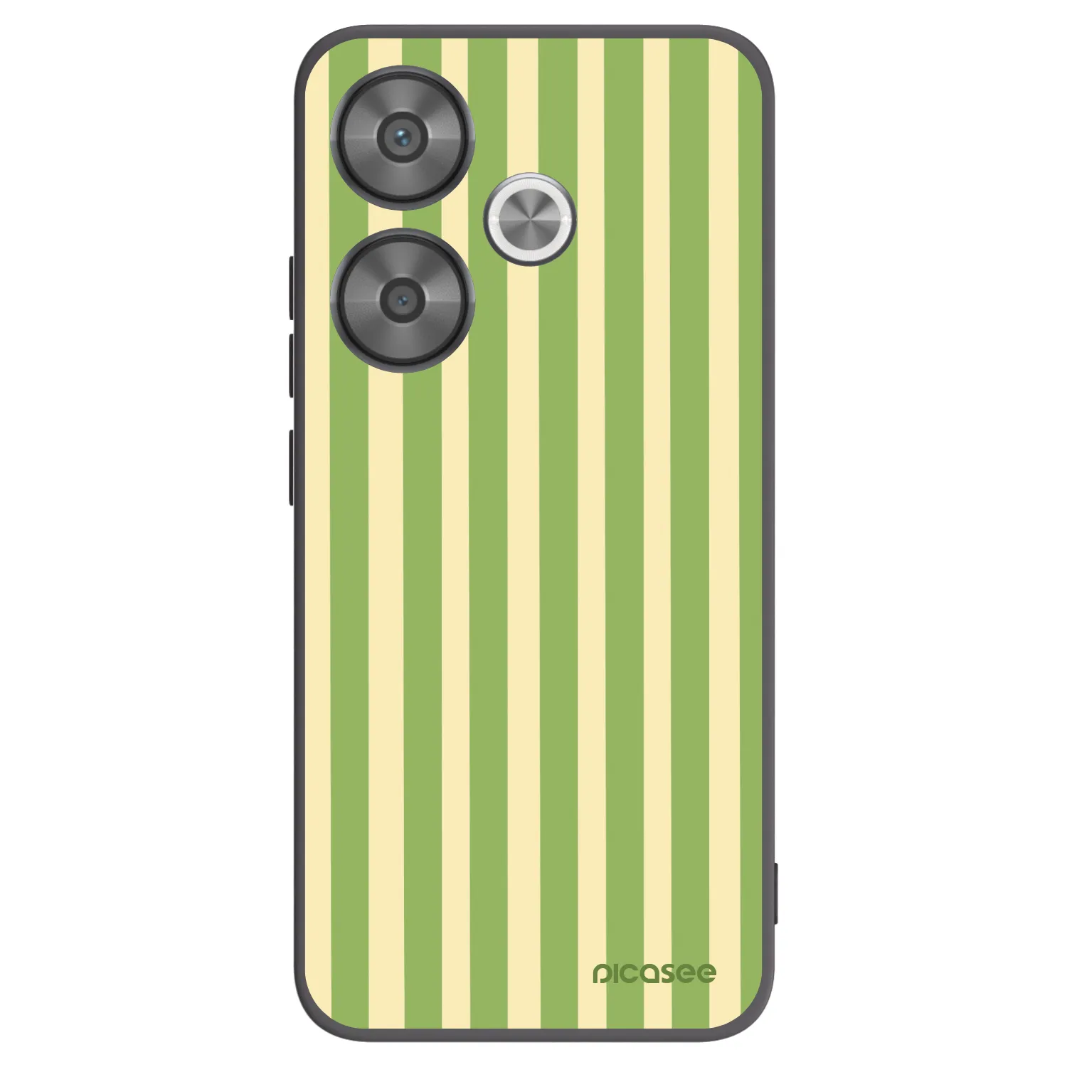 Picasee silikonový černý obal pro Xiaomi Poco F6 - Lines Matcha