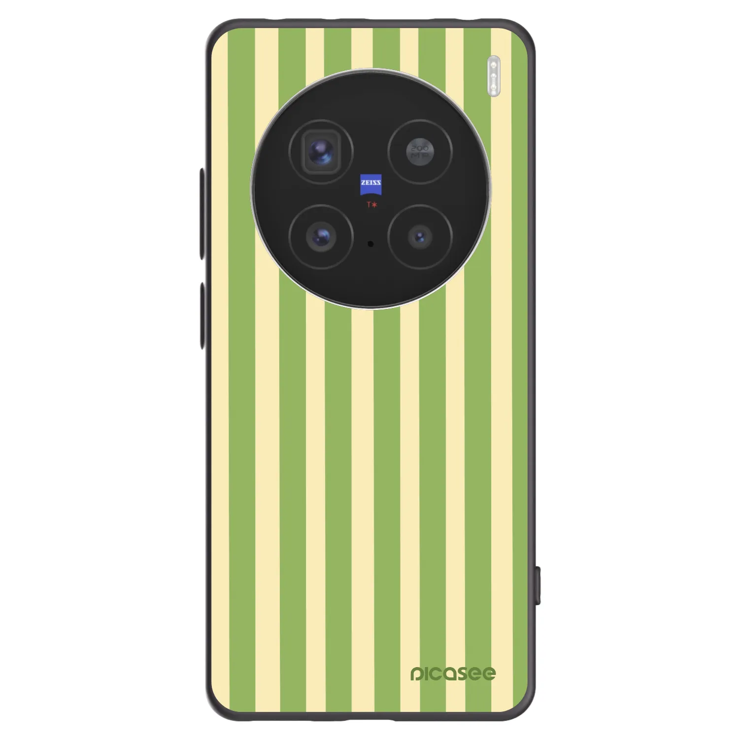Picasee silikonový černý obal pro Vivo X200 Pro - Lines Matcha