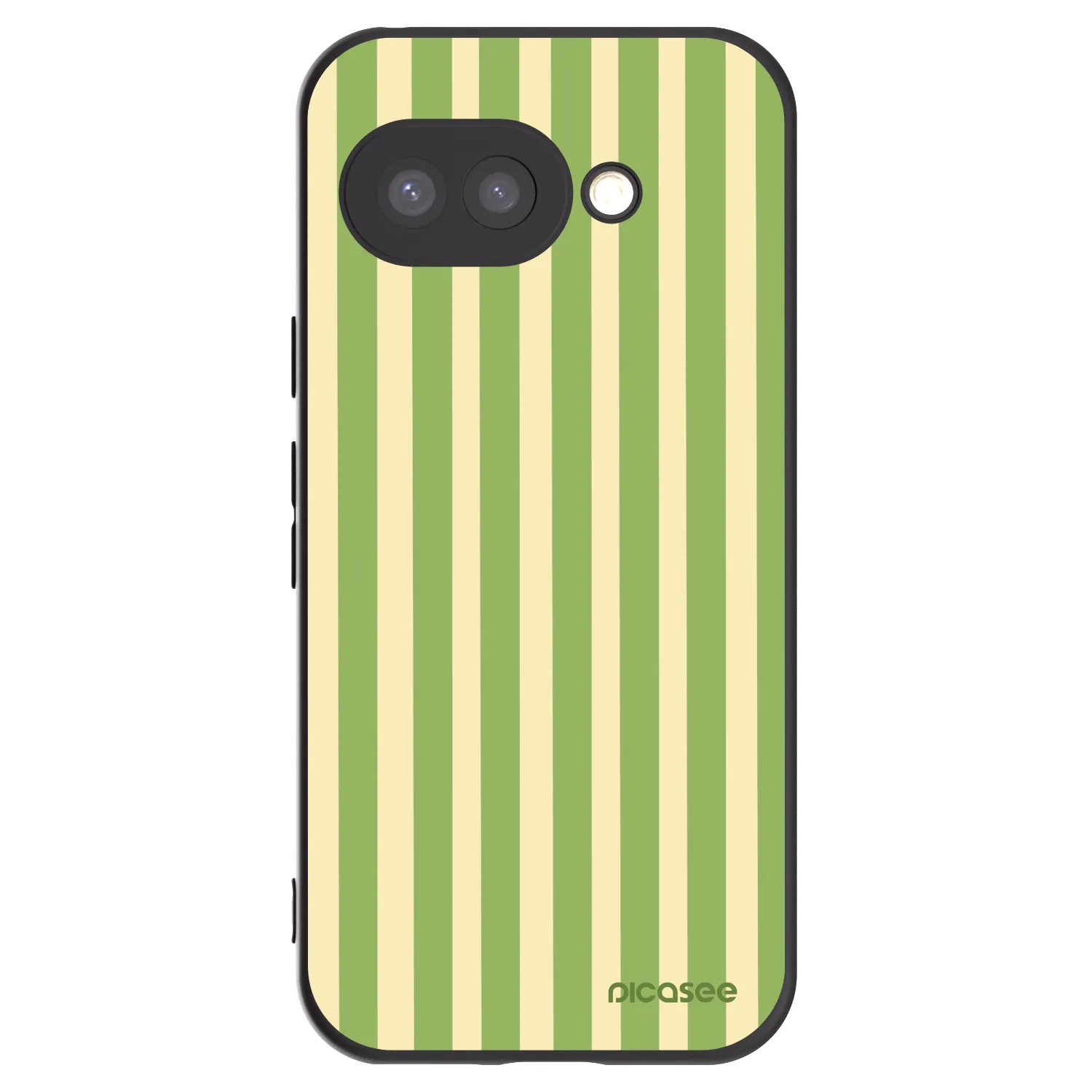 Picasee silikonový černý obal pro Google Pixel 9a - Lines Matcha