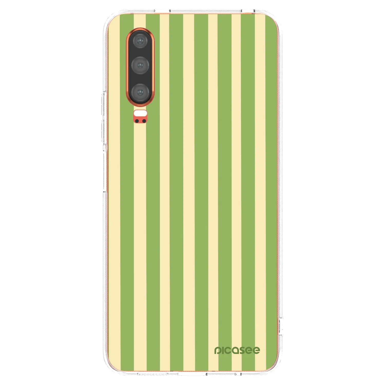 Picasee silikonový průhledný obal pro Huawei P30 - Lines Matcha
