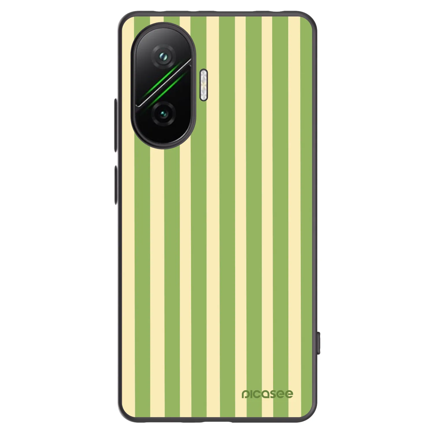 Picasee silikonový černý obal pro Xiaomi Poco F7 Pro 5G - Lines Matcha