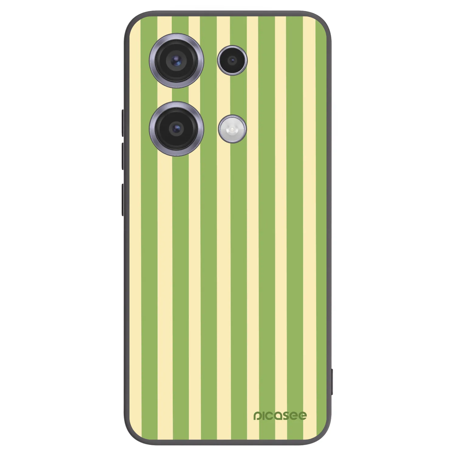 Picasee silikonový černý obal pro Xiaomi Redmi Note 14S - Lines Matcha