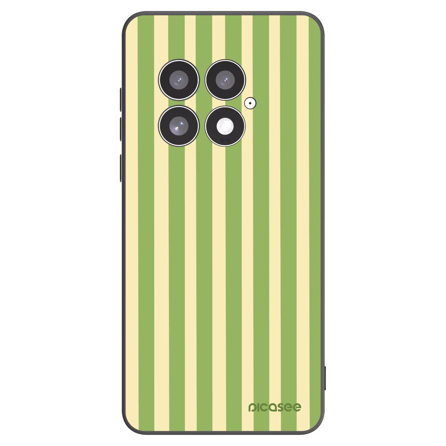 Picasee silikonový černý obal pro OnePlus 13 5G - Lines Matcha