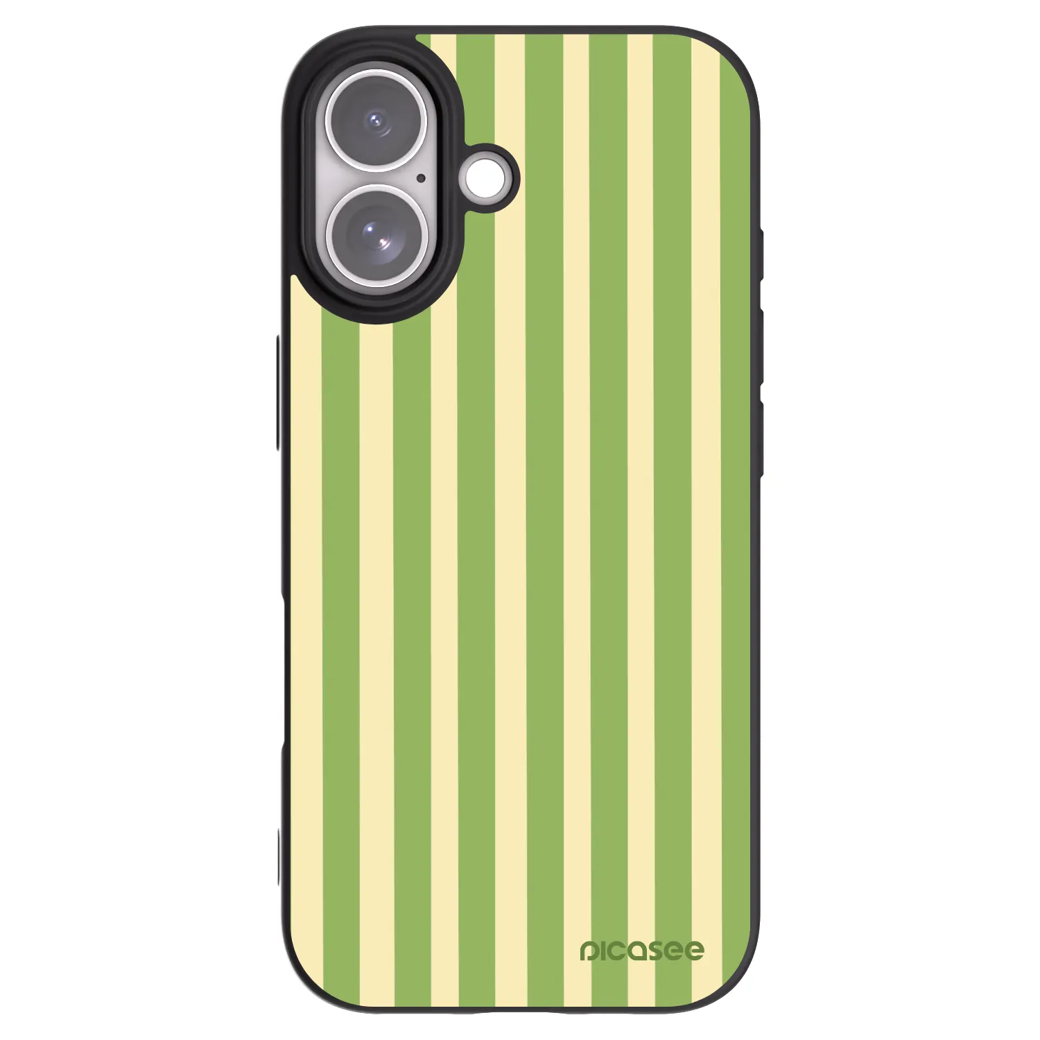 Picasee silikonový černý obal pro Apple iPhone 17 - Lines Matcha