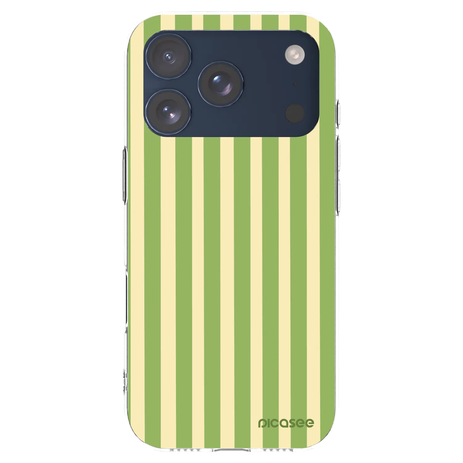 Picasee silikonový průhledný obal pro Apple iPhone 17 Pro - Lines Matcha