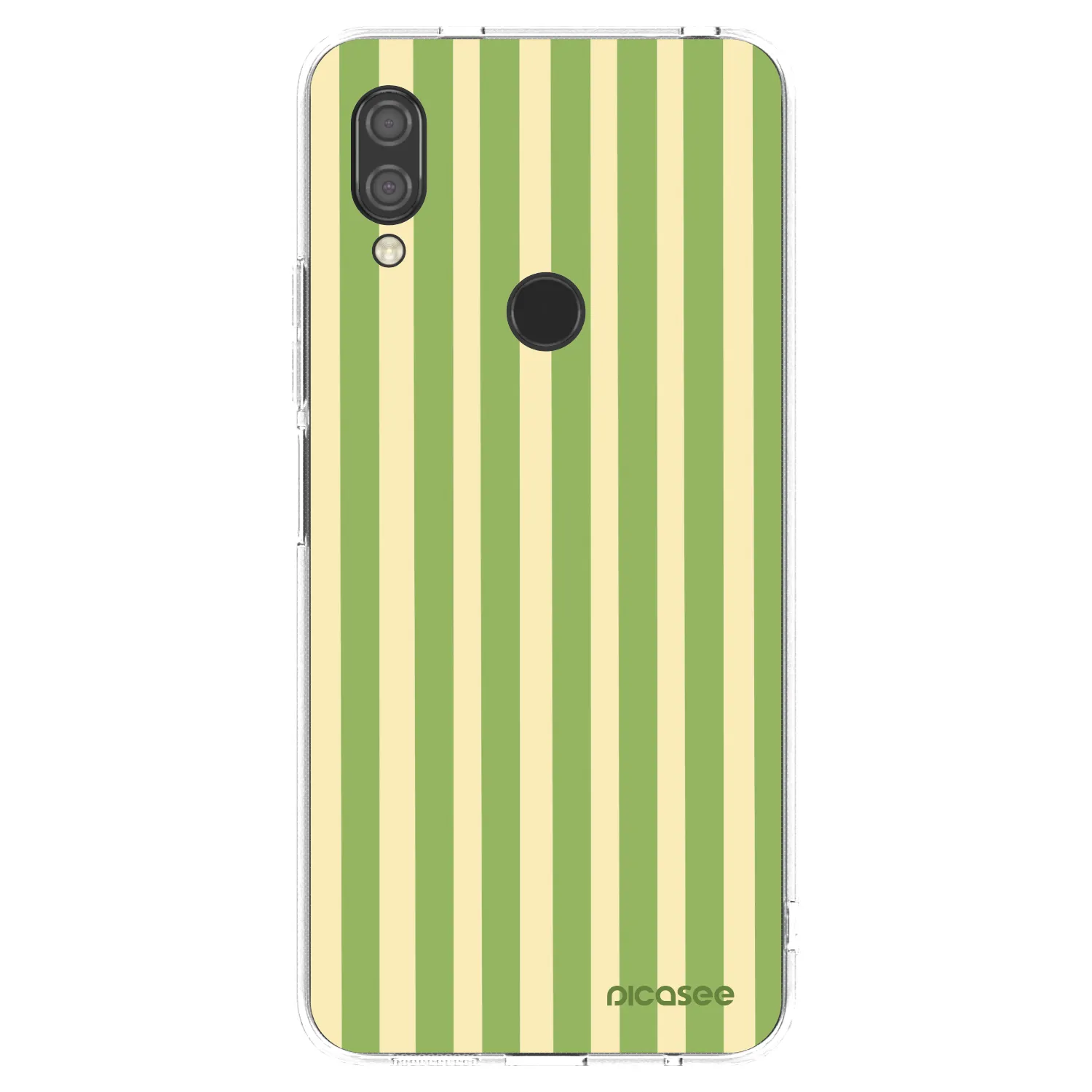 Picasee silikonový průhledný obal pro Xiaomi Redmi 7 - Lines Matcha