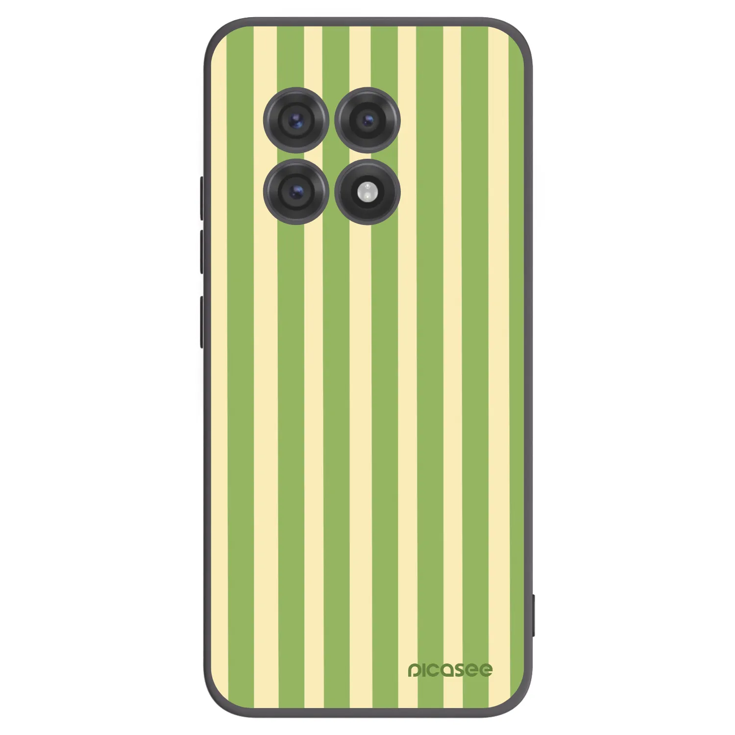 Picasee silikonový černý obal pro OnePlus 13R 5G - Lines Matcha