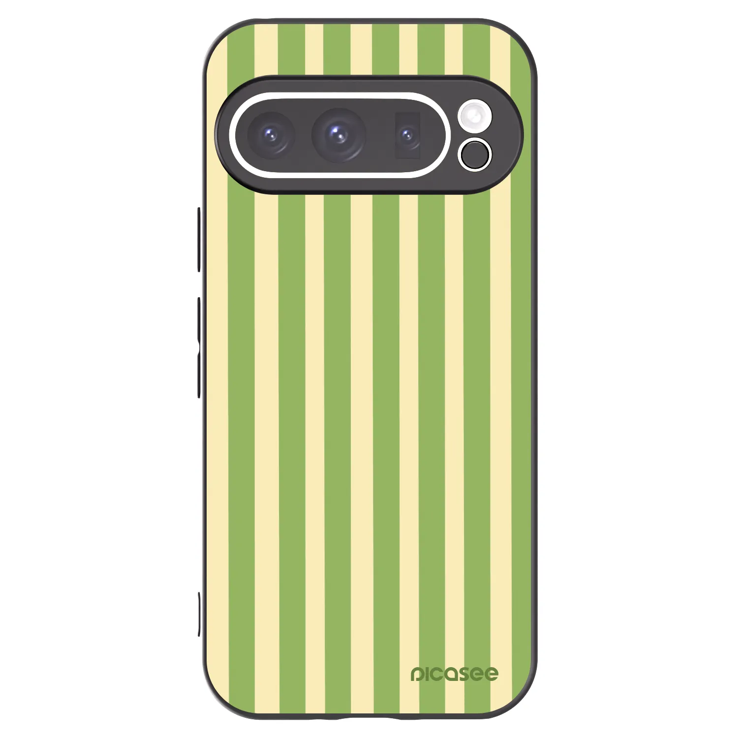 Picasee silikonový černý obal pro Google Pixel 9 Pro XL - Lines Matcha