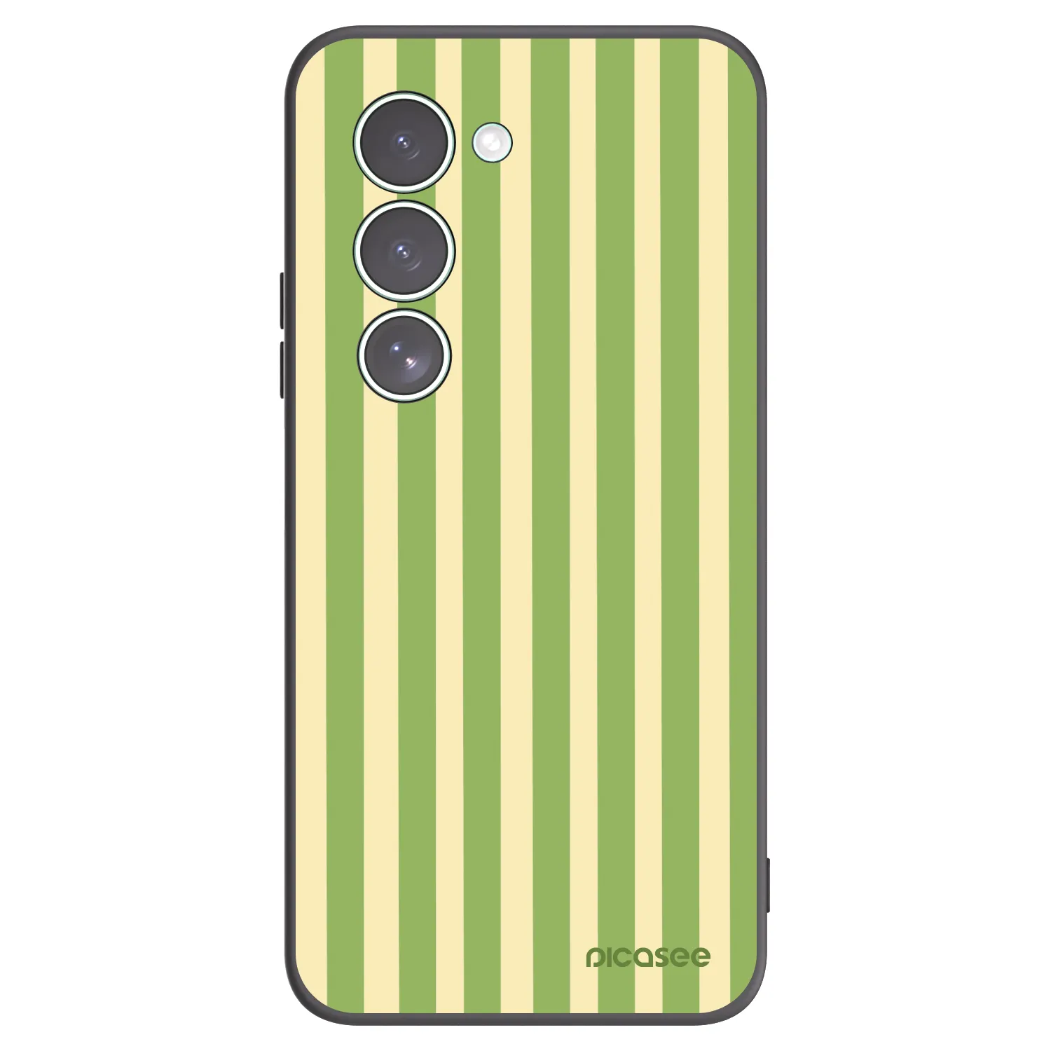 Picasee silikonový černý obal pro Xiaomi Redmi 15 5G - Lines Matcha