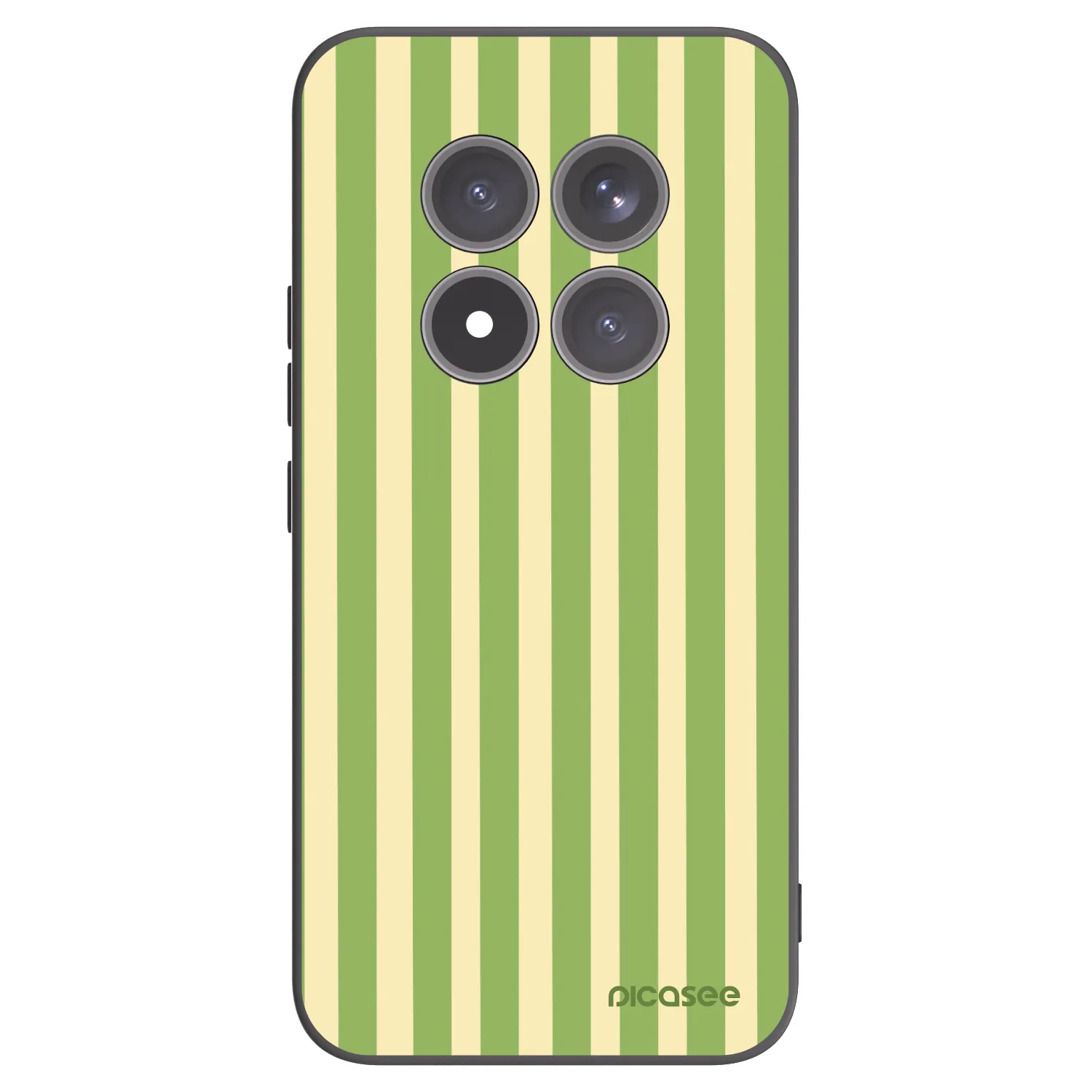 Picasee silikonový černý obal pro Xiaomi Redmi Note 15 Pro+ - Lines Matcha