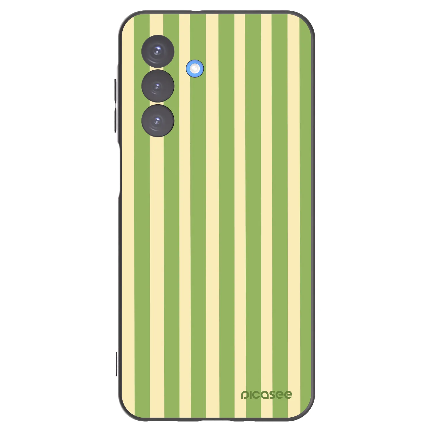 Picasee silikonový černý obal pro Samsung Galaxy A17 5G - Lines Matcha