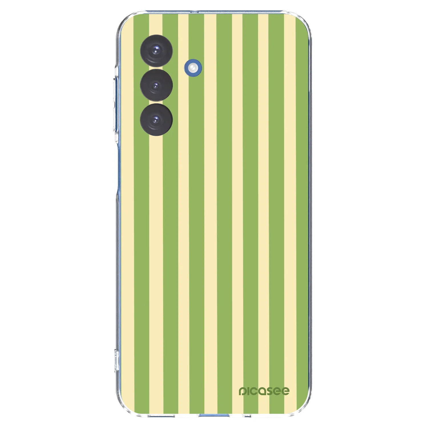 Picasee silikonový průhledný obal pro Samsung Galaxy A17 5G - Lines Matcha