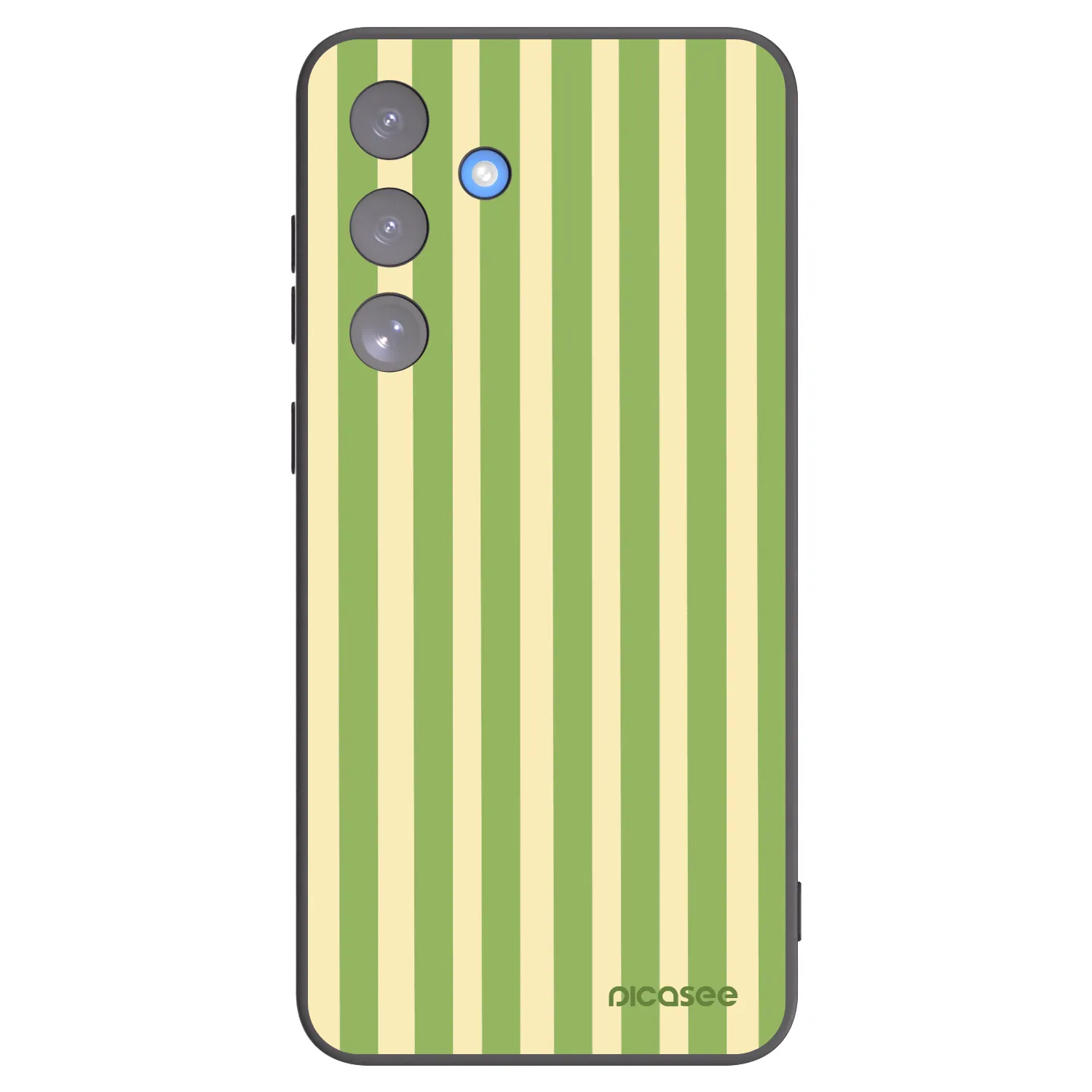 Picasee silikonový černý obal pro Samsung Galaxy S25 FE 5G - Lines Matcha
