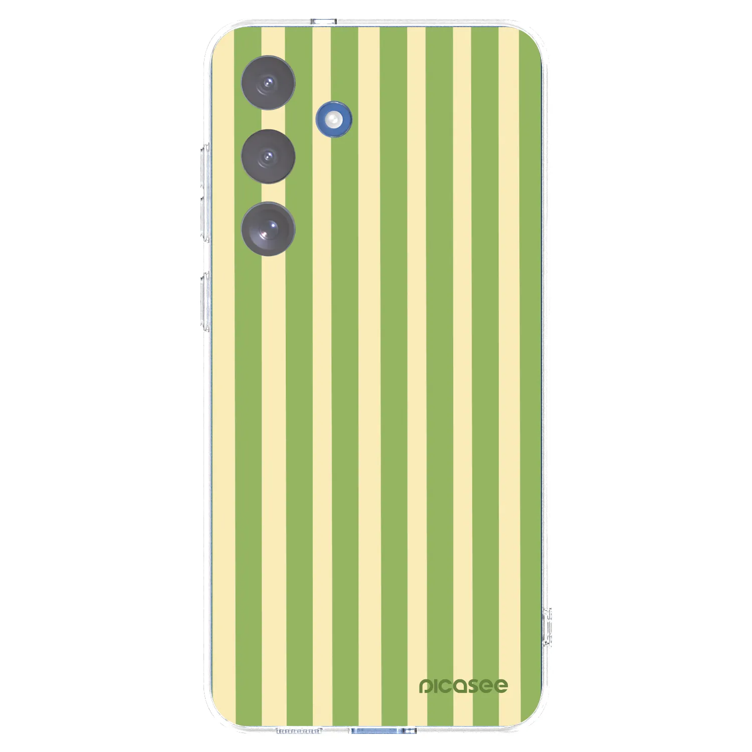 Picasee silikonový průhledný obal pro Samsung Galaxy S25 FE 5G - Lines Matcha