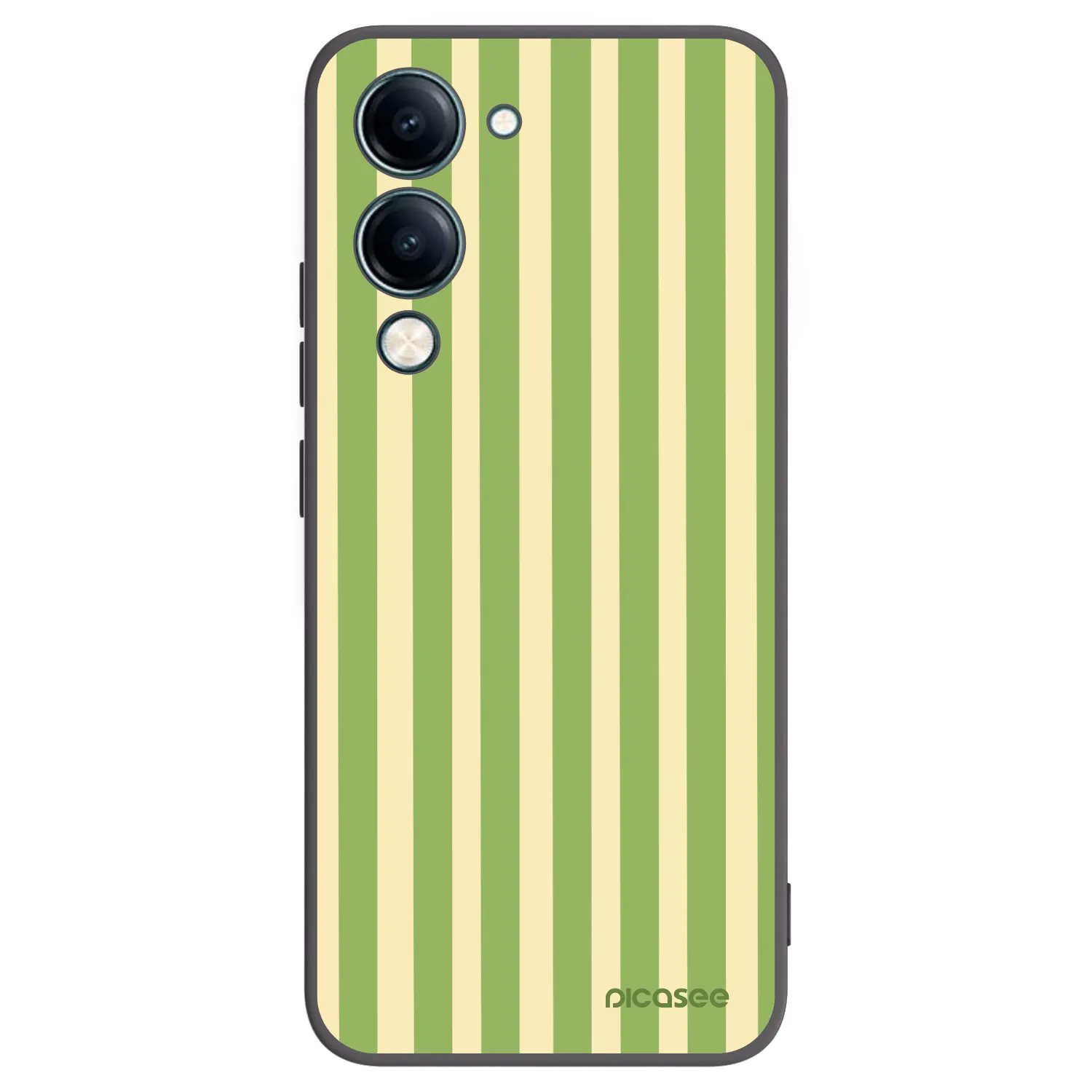Picasee silikonový černý obal pro Vivo Y29s 5G - Lines Matcha